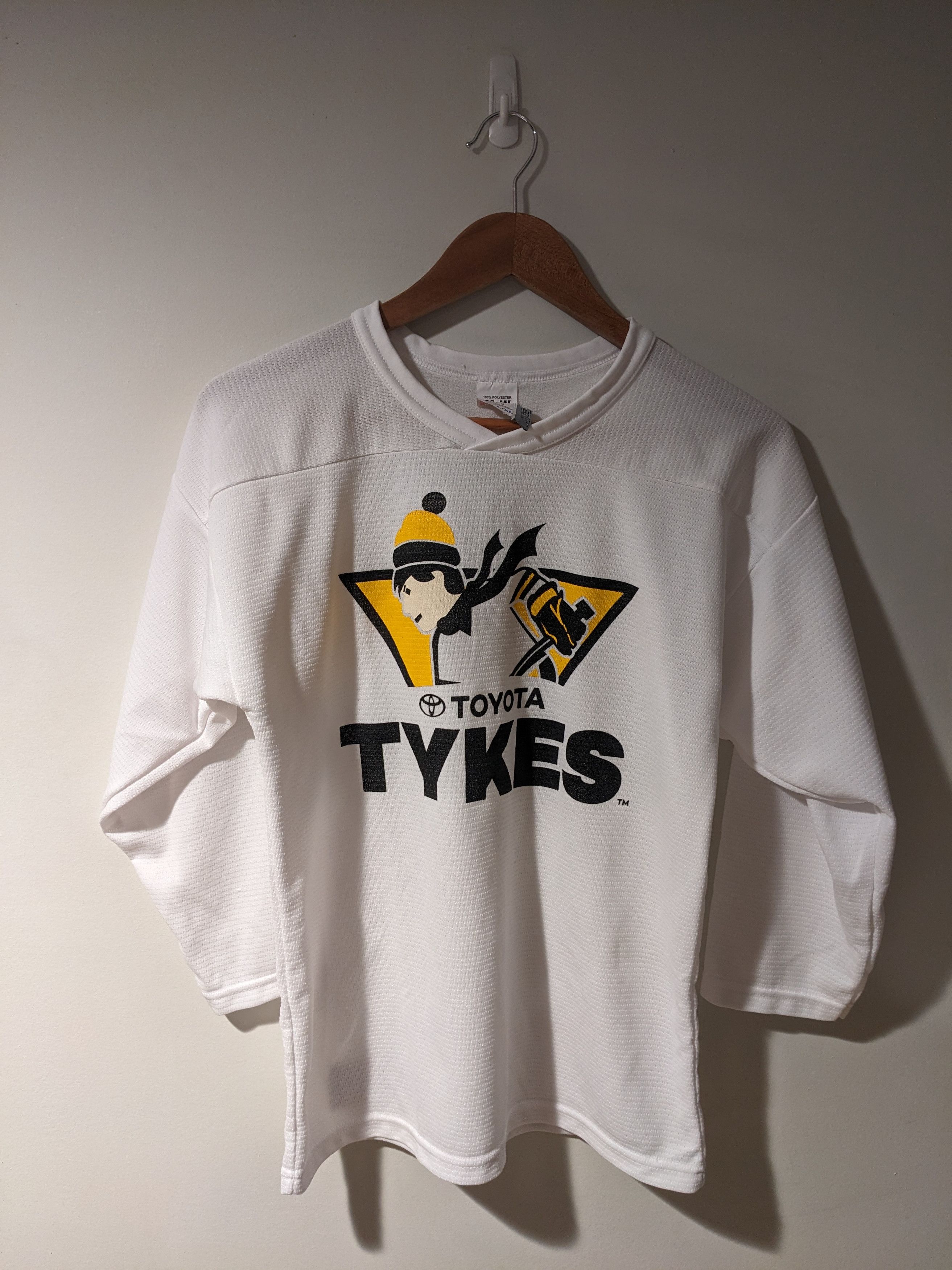 NHL × Vintage Vintage 90s Toyota Tykes Hockey White YOUTH X-Large Jersey Size US L / EU 52-54 / 3 - 1 Thumbnail