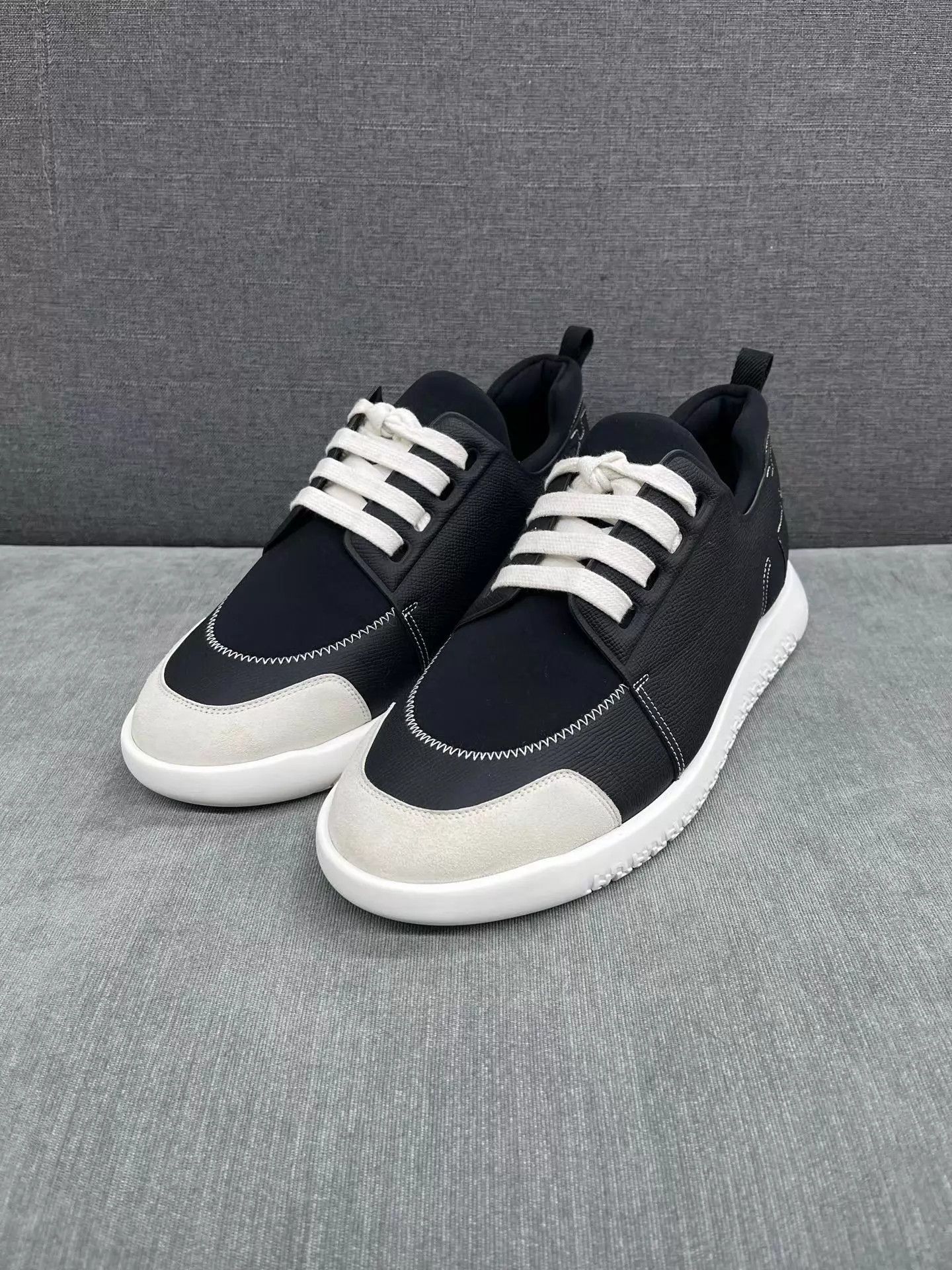 Hermes Hermès Black Leather Panelled Sneaker Size 42.5 99 New Size US 9.5 / EU 42-43 - 1 Thumbnail