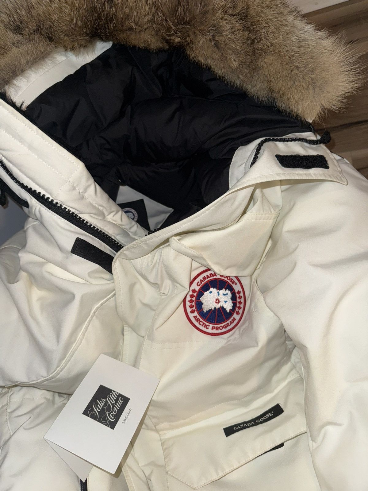 Canada Goose Canada Goose - Expedition Parka White with Fur Size US M / EU 48-50 / 2 - 1 Thumbnail