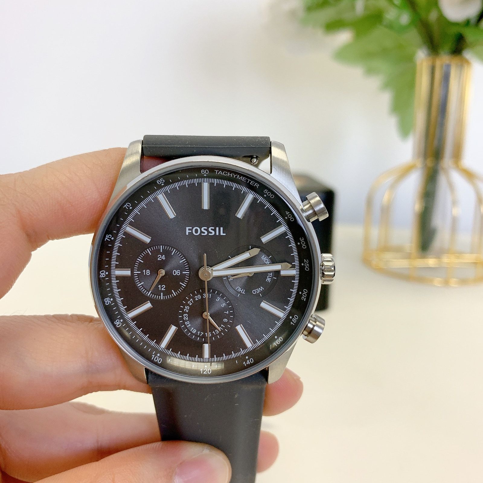 Fossil Fossil BQ2747 Sullivan Multifunction Grey Silicone Watch Size ONE SIZE - 4 Thumbnail