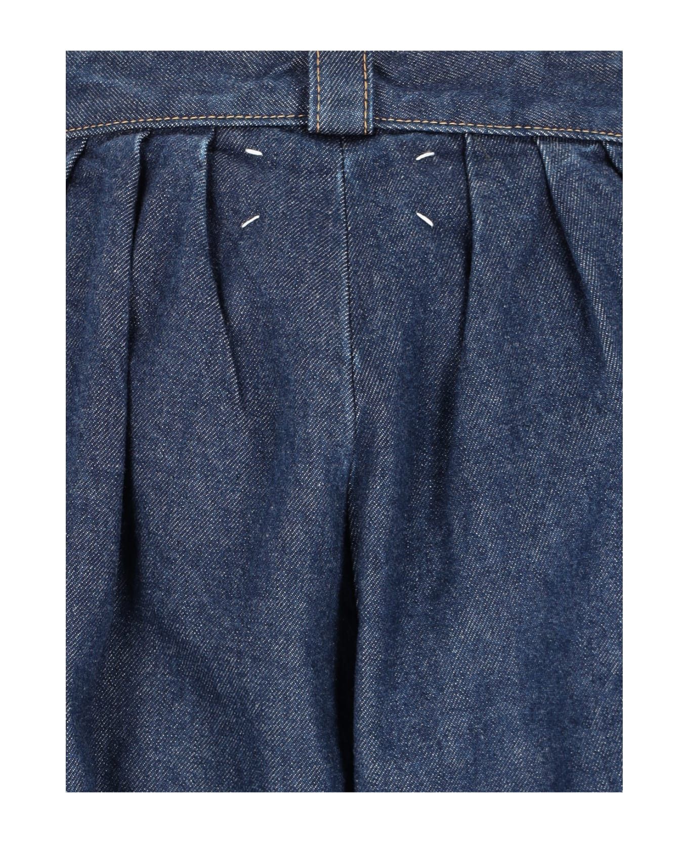 Maison Margiela oc11z0925 Pleated Jeans in Blue Size 28" / US 6 / IT 42 - 4 Thumbnail