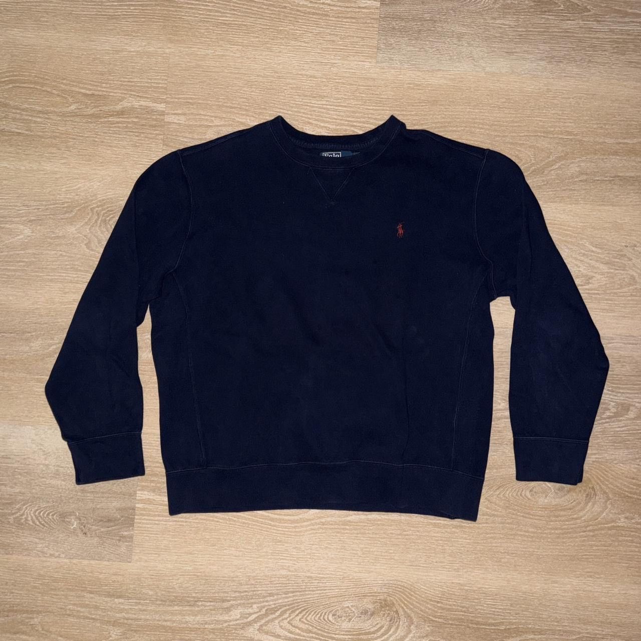 Polo Ralph Lauren Vintage Polo Ralph Lauren Navy Crewneck Sweater Size US XL / EU 56 / 4 - 1 Thumbnail