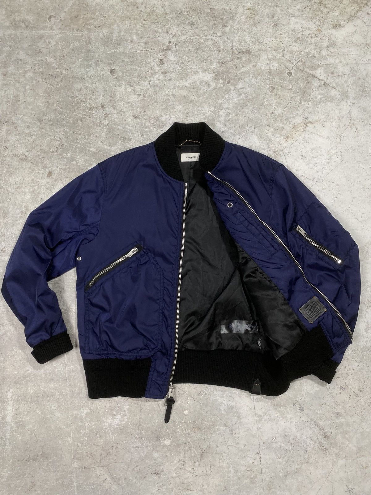 Coach × Vintage Coach navy militare sayin bomber Size US L / EU 52-54 / 3 - 3 Thumbnail