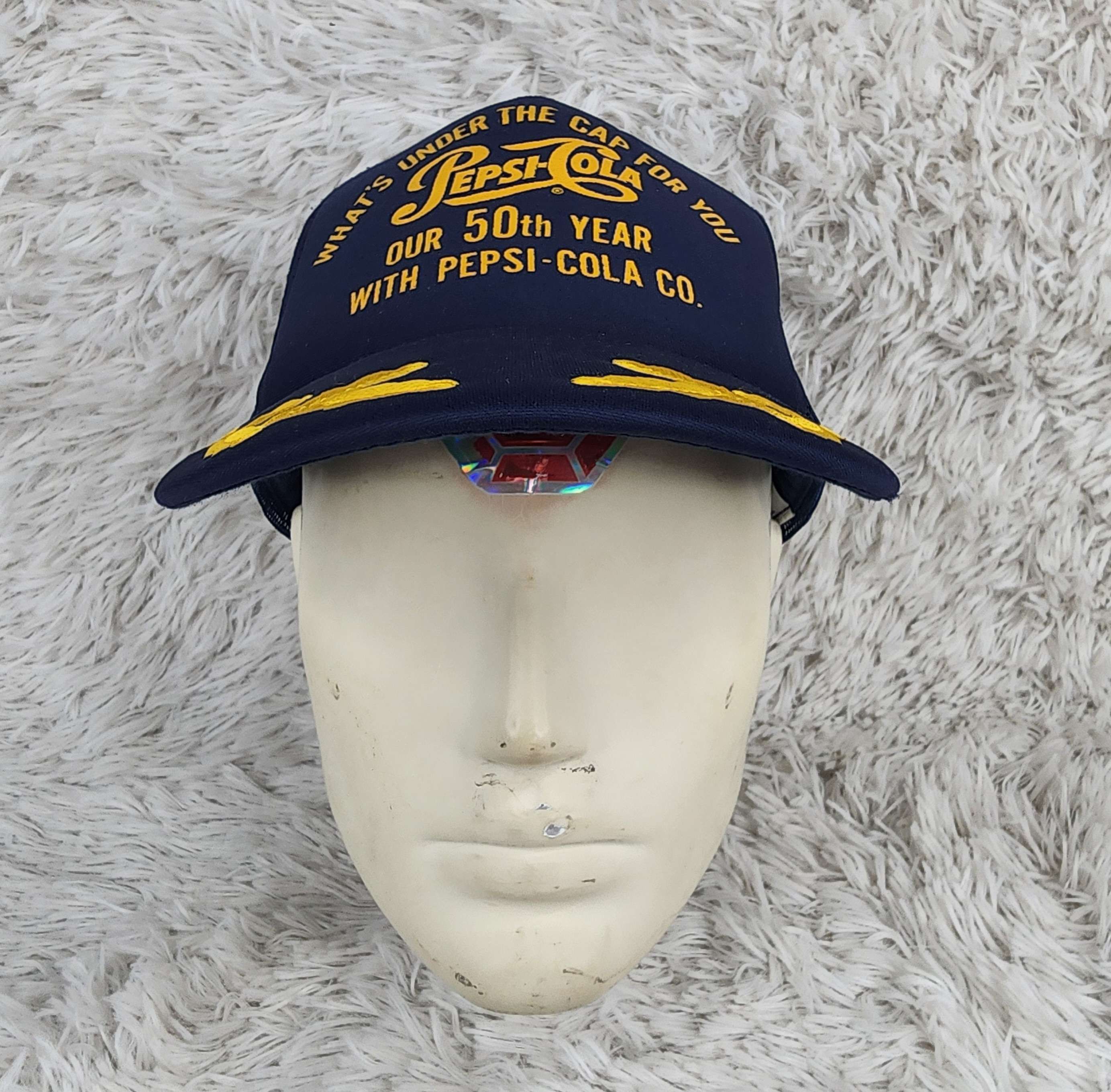 Pepsi Vintage 50th year Pepsi-cola Co. trucker hat Size ONE SIZE - 1 Thumbnail