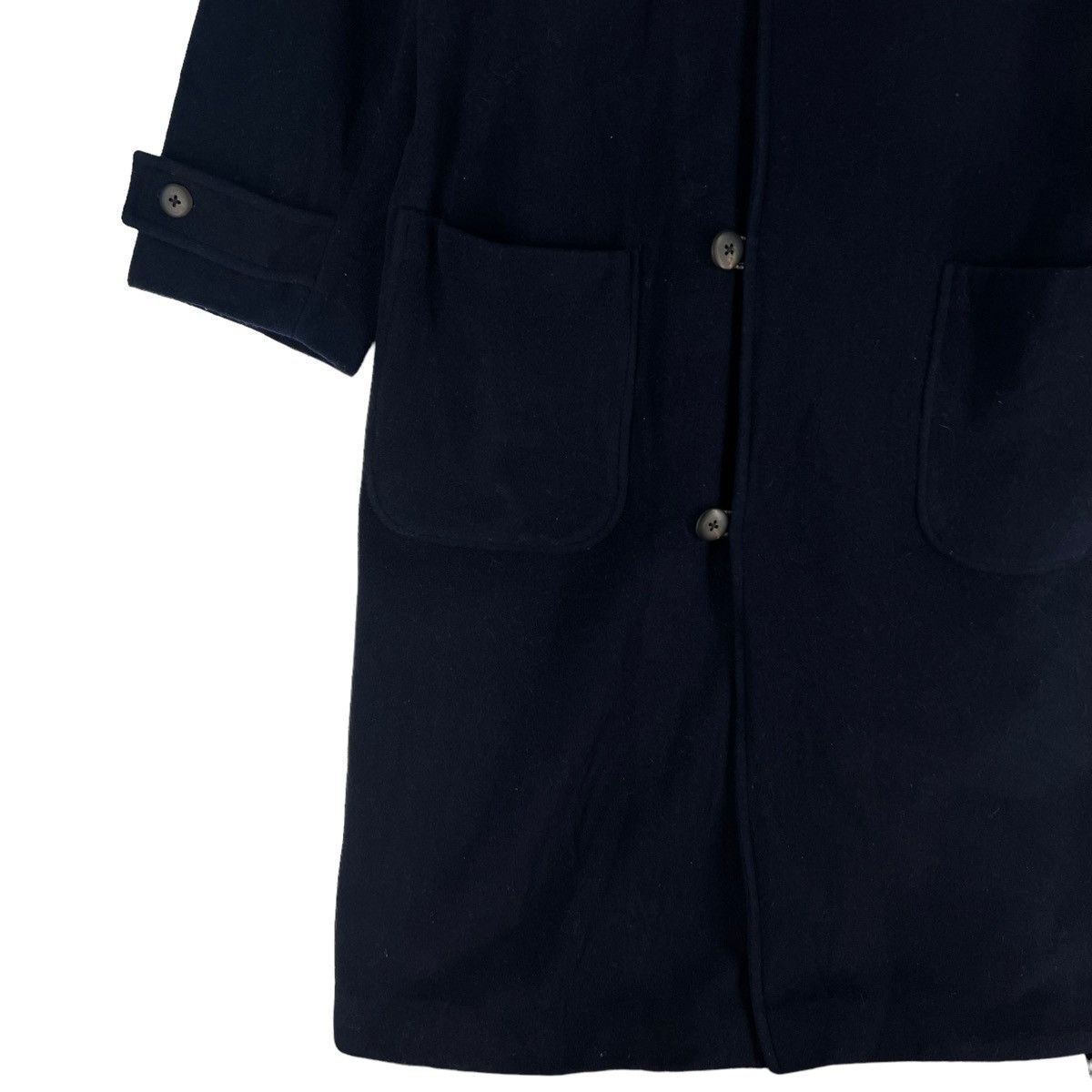 Yohji Yamamoto 🔥RUNWAY 90’s IMPER MEABLE YOHJI YAMAMOTO WOOL LONG FLY COATS Size US S / EU 44-46 / 1 - 4 Thumbnail