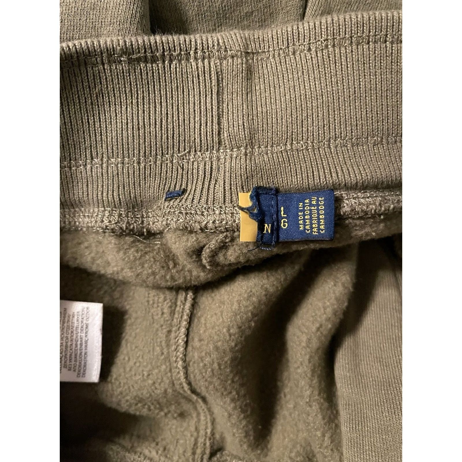 Polo Ralph Lauren VINTAGE Polo Ralph Lauren Olive Green Athletic Gym Track Joggers Sweatpants Mens L Size US L / EU 52-54 / 3 - 4 Thumbnail