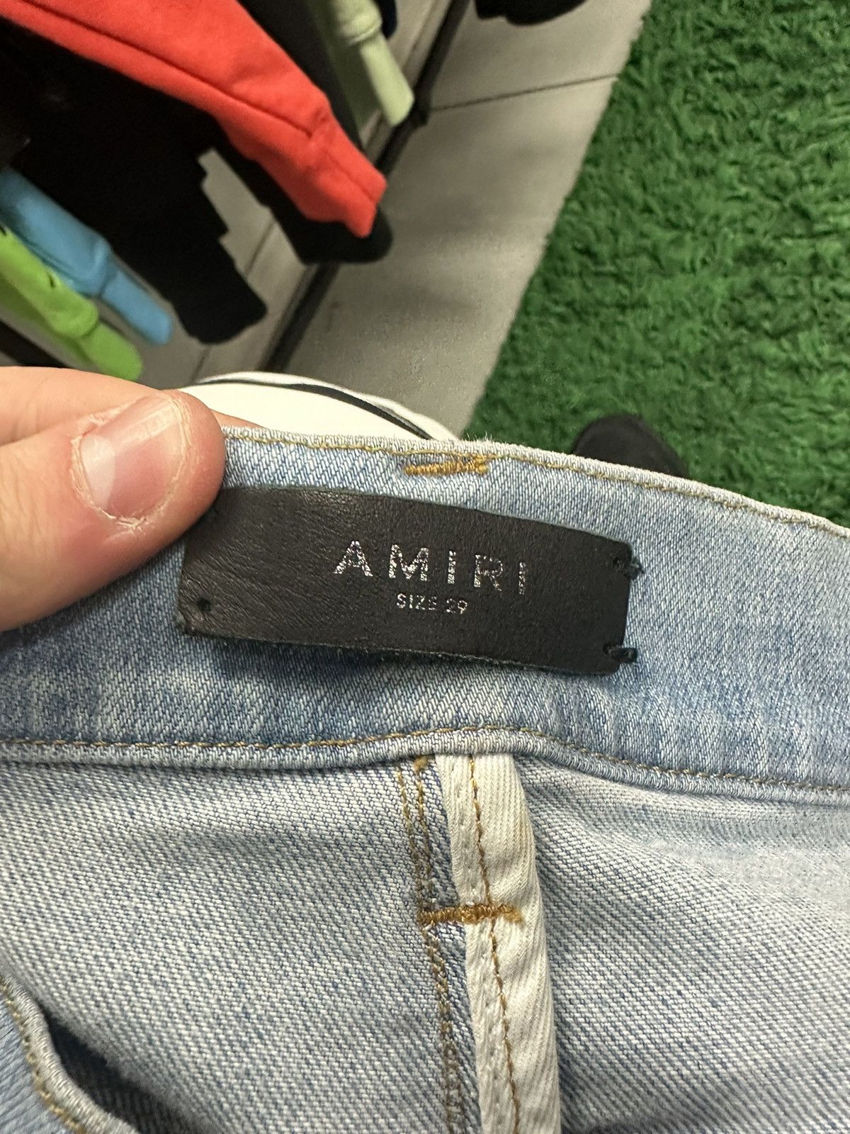 Amiri Amiri Jeans Light Wash Star 29 Size US 29 - 4 Thumbnail