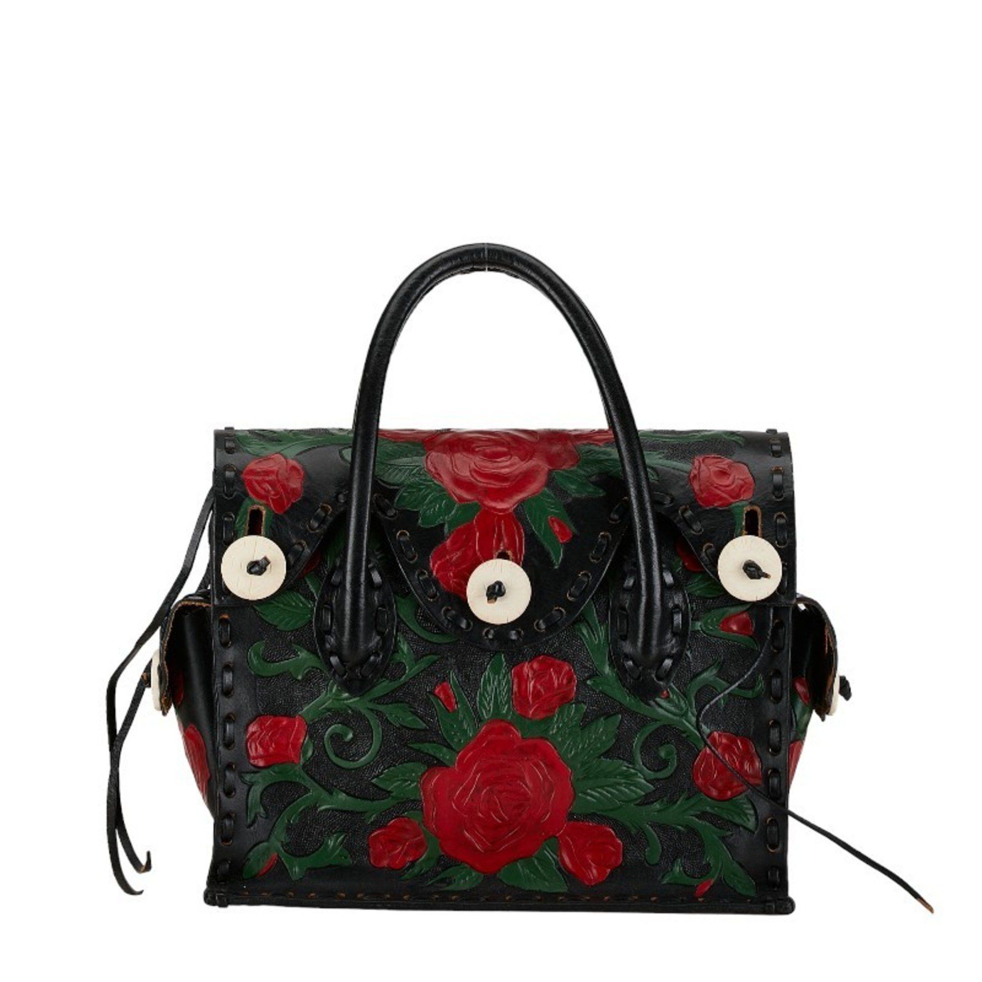 Other Carving Tribes Maestra S Handbag Black Leather Women's Size ONE SIZE - 1 Thumbnail