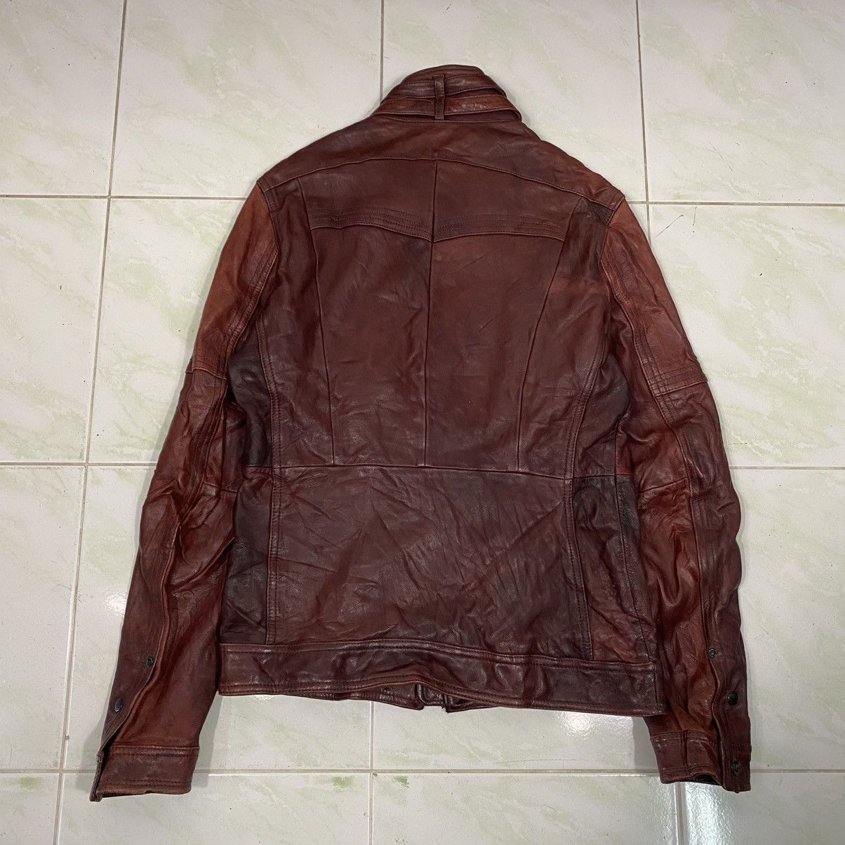 Japanese Brand 🔥VINTAGE SOFT LEATHER JACKET BIKER NICOLE CLUB ISSEY MIYAKE Size US S / EU 44-46 / 1 - 24 Thumbnail