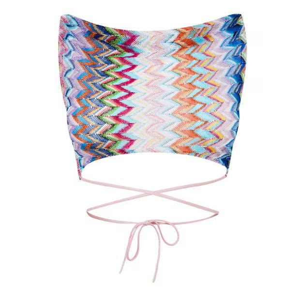 o1g2r1mq1124 Crop Top in Multicolor