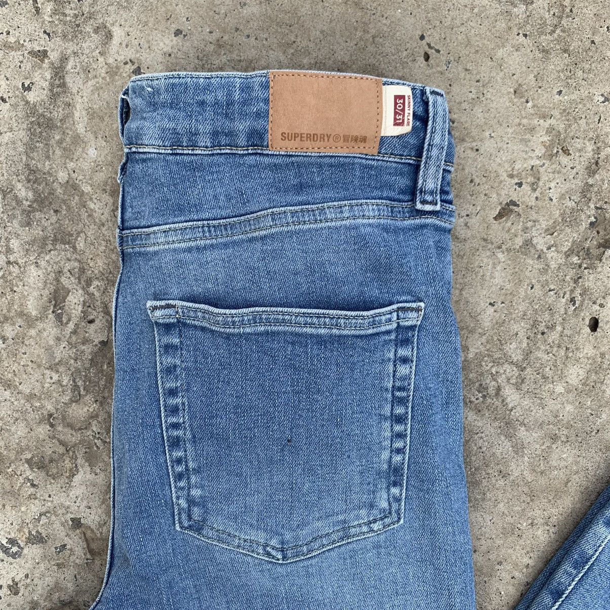 Superdry Vintage Japanese Style Women’s Flared Superdry Jeans Y2K 00s Size 27" / US 4 / IT 40 - 9 Thumbnail