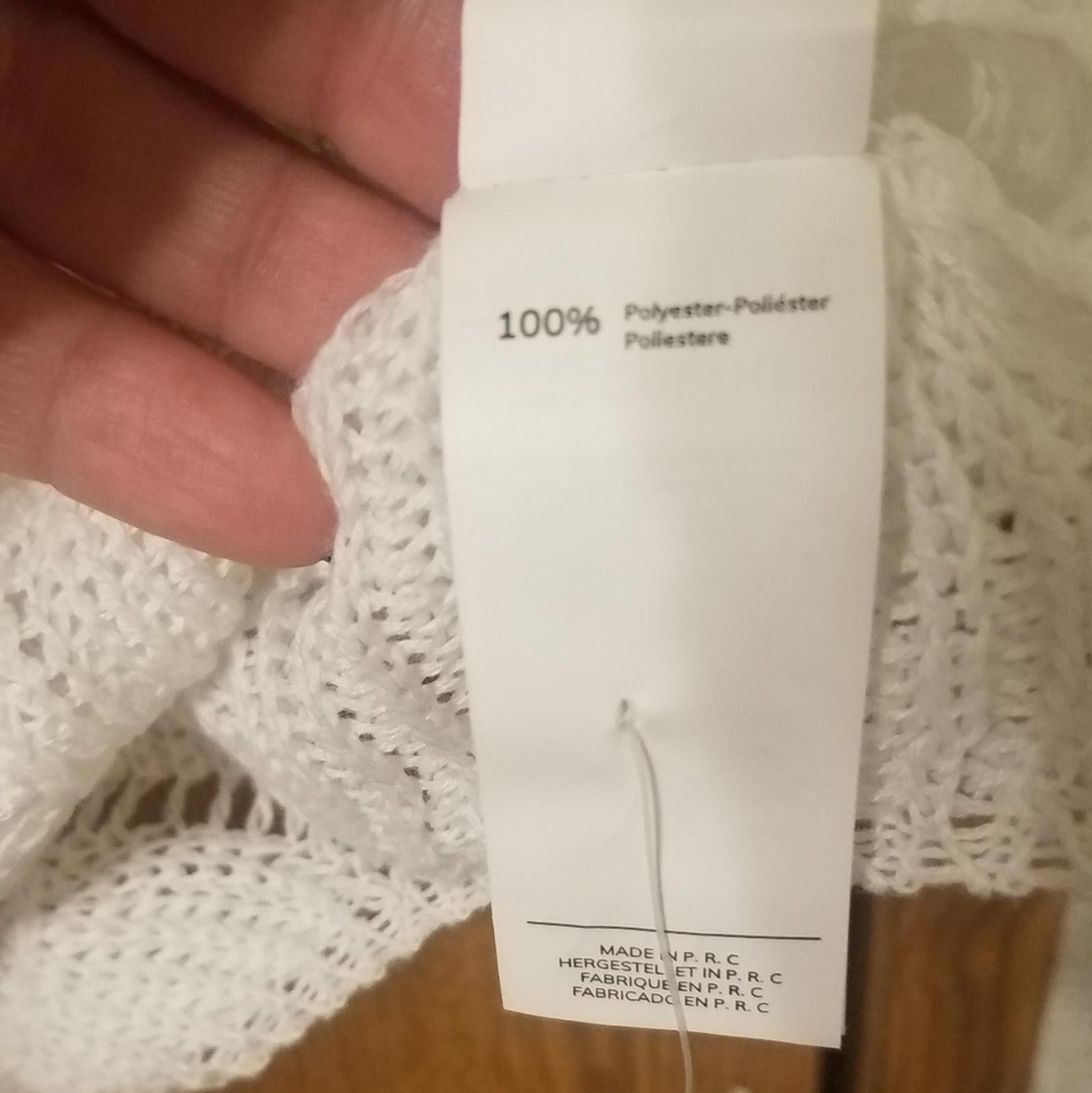 Other NWT Cupshe White Knit Sweater Large Size L / US 10 / IT 46 - 3 Thumbnail