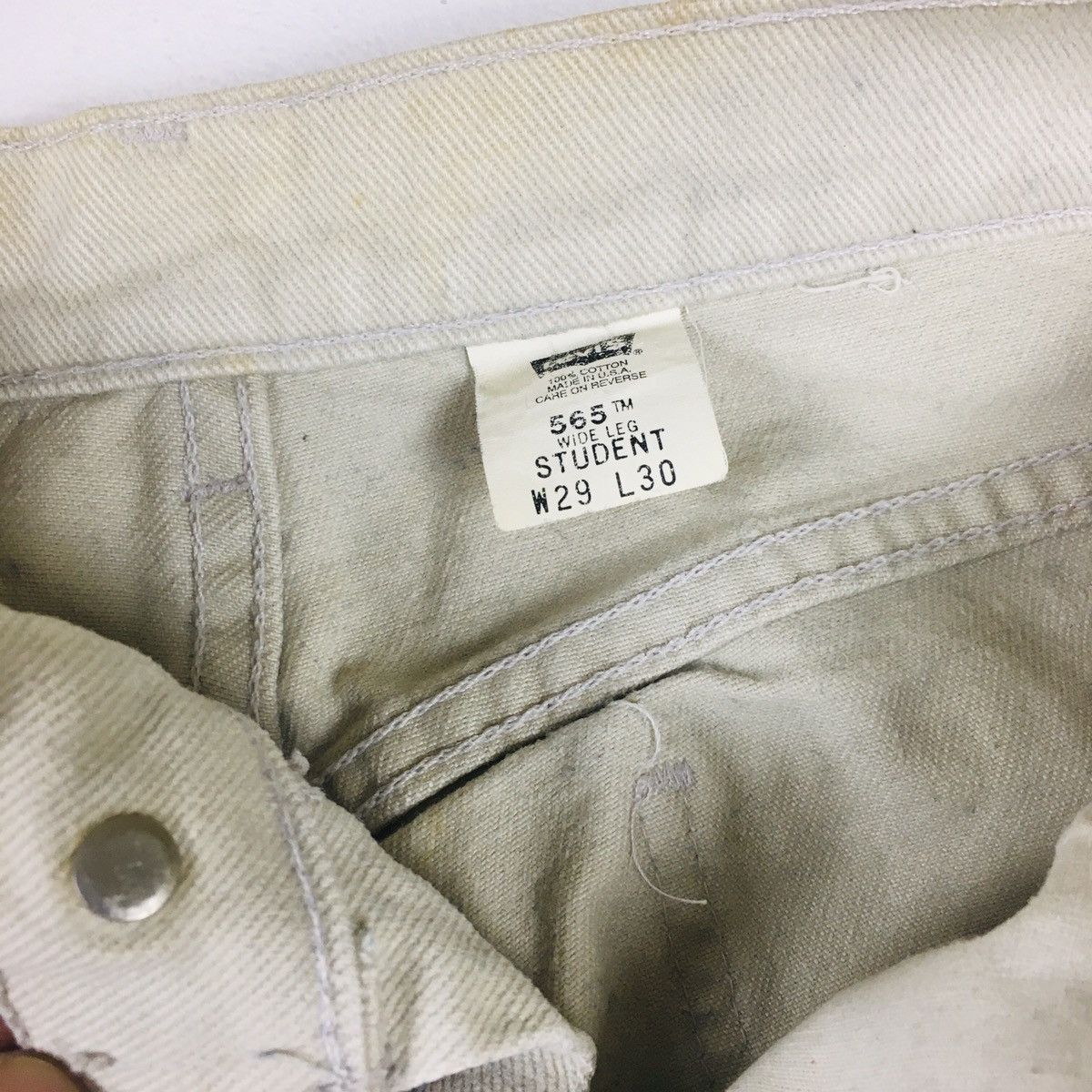 Vintage 90s Levi’s 565 Orange Tab Wide Leg Student