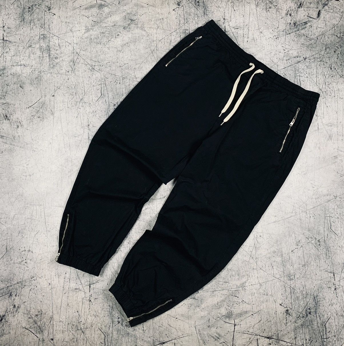 Allsaints Allsaints Avant-Garde Zipped Joggers like Rick Owens DRKSHDW Size US 34 / EU 50 - 1 Thumbnail