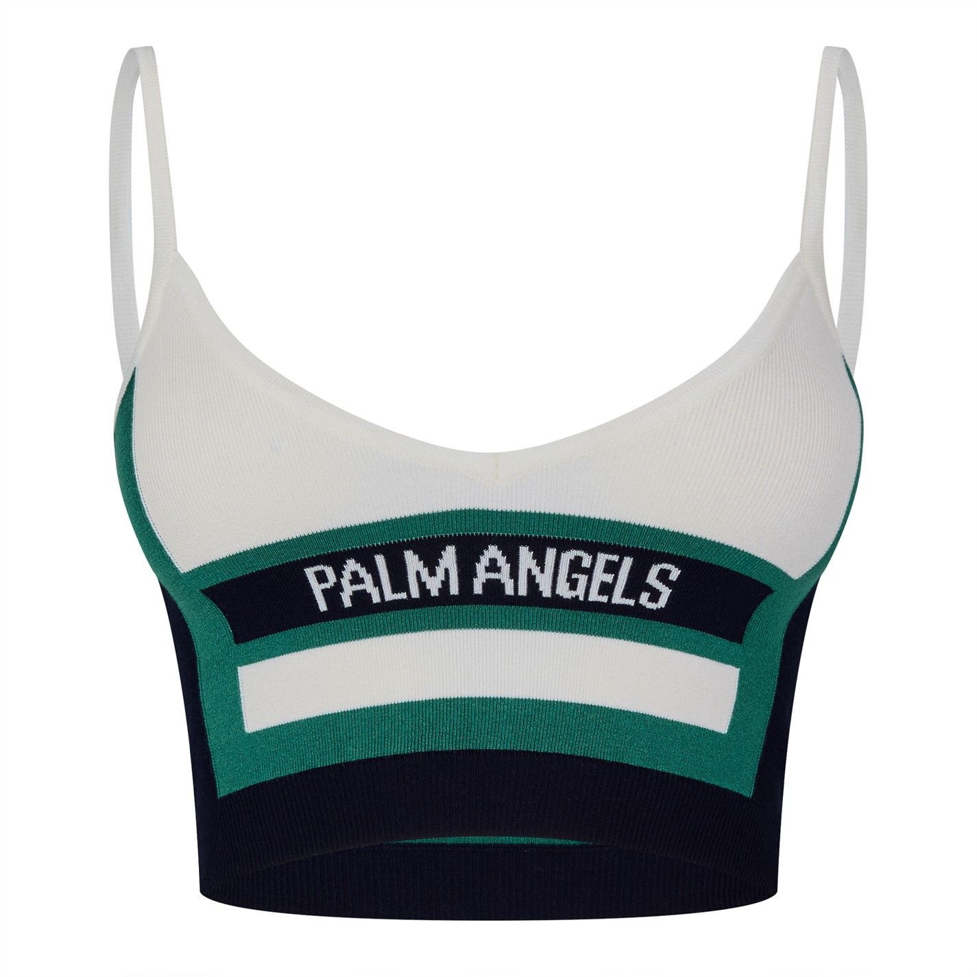 o1g2r1mq0325 Race Crop Knit-Top in Multicolor