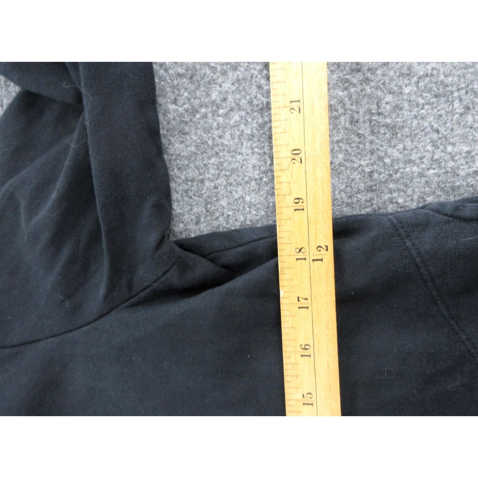 Vintage Prairie Underground Coatigan Womens Medium Black Organic Cotton Hooded Open Size M / US 6-8 / IT 42-44 - 4 Thumbnail