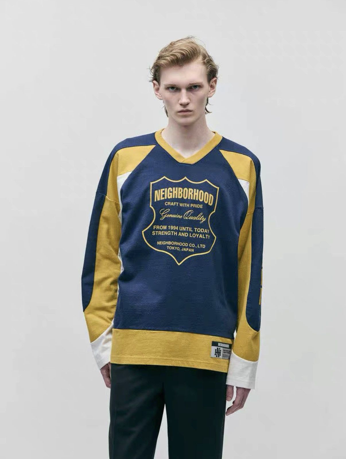 Neighborhood NEIGHBORHOOD 25AW Hockey Shirt Long Sleeve Hockey Jersey J31 Size US M / EU 48-50 / 2 - 7 Thumbnail