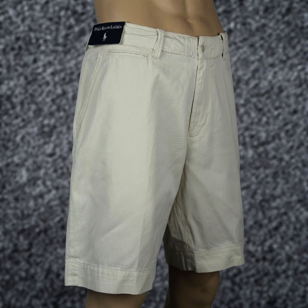 Polo Ralph Lauren Polo Ralph Lauren Cream Flat Front Cotton Shorts Pony NWT 42 Mens Ivory 100% Cotton Casual Shorts Flat Front Pony NWT 42 Size US XL / EU 56 / 4 - 1 Thumbnail