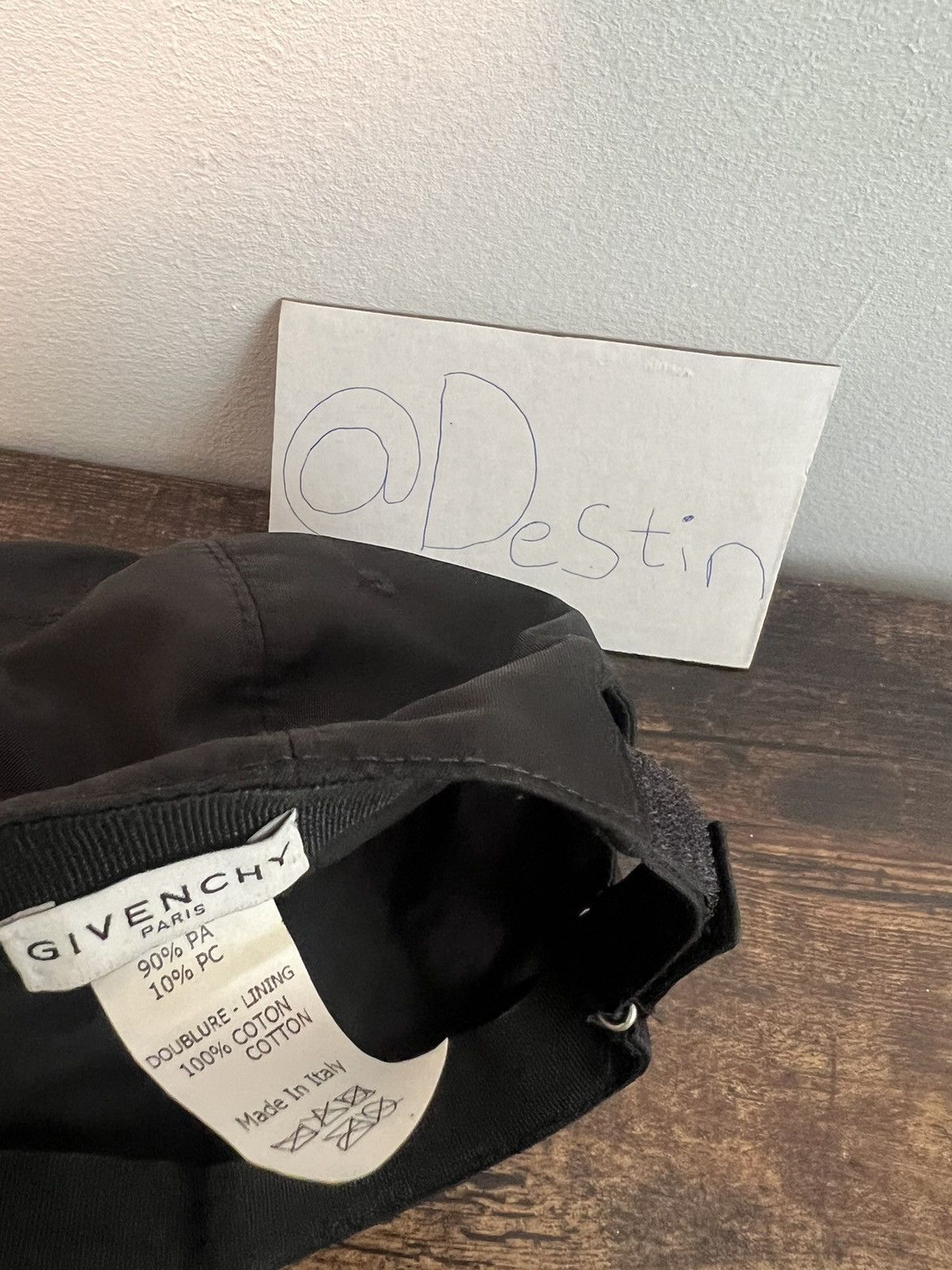 Givenchy × Hypebeast Givenchy Paris Logo Hat Velcro Hat Size ONE SIZE - 9 Thumbnail