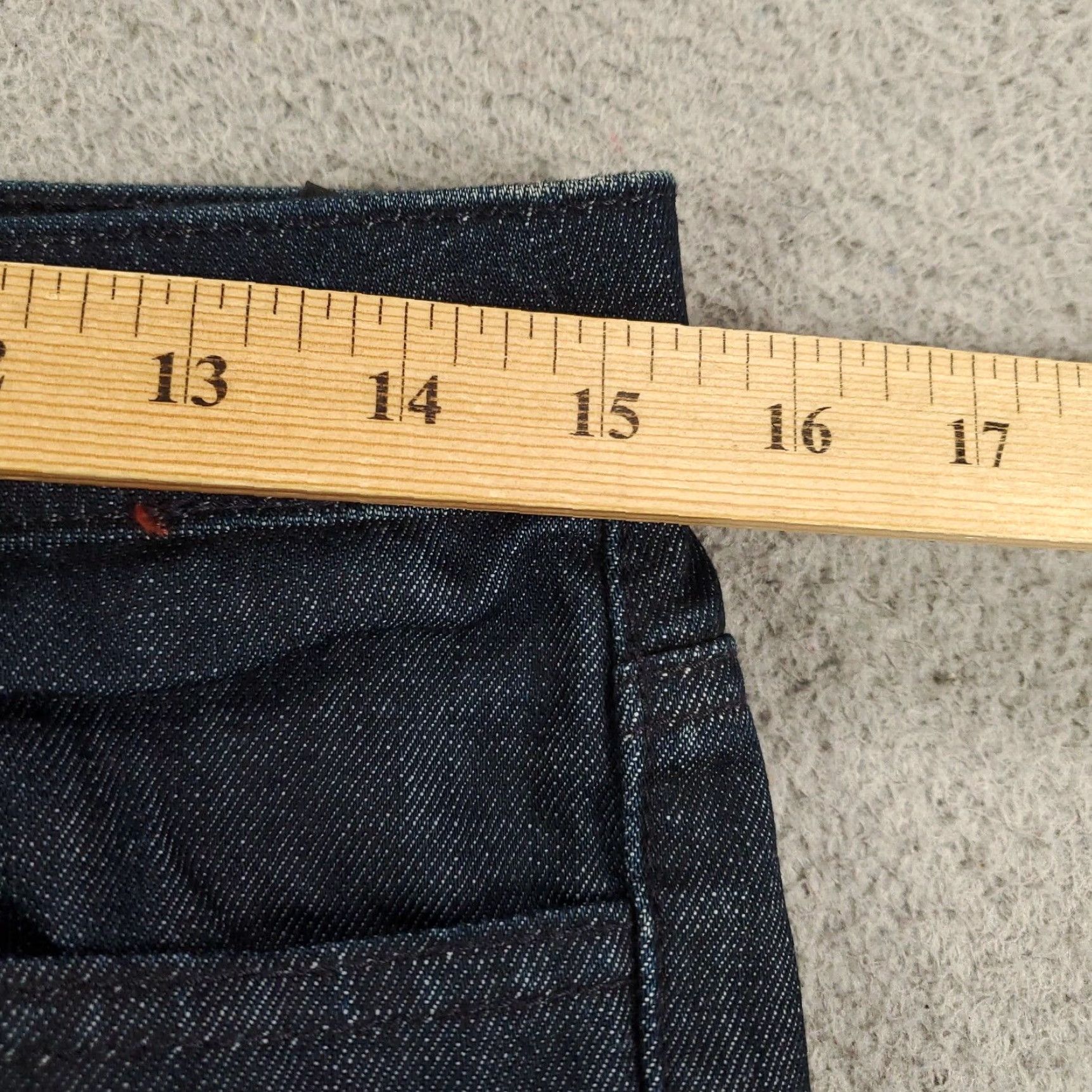 Vintage William Rast Jeans Womens Skinny Denim 27 Dark Blue NWT Stretch Pocket Zipper 5-Pocket Regular Inseam 34 Size 30" / US 8 / IT 44 - 3 Thumbnail