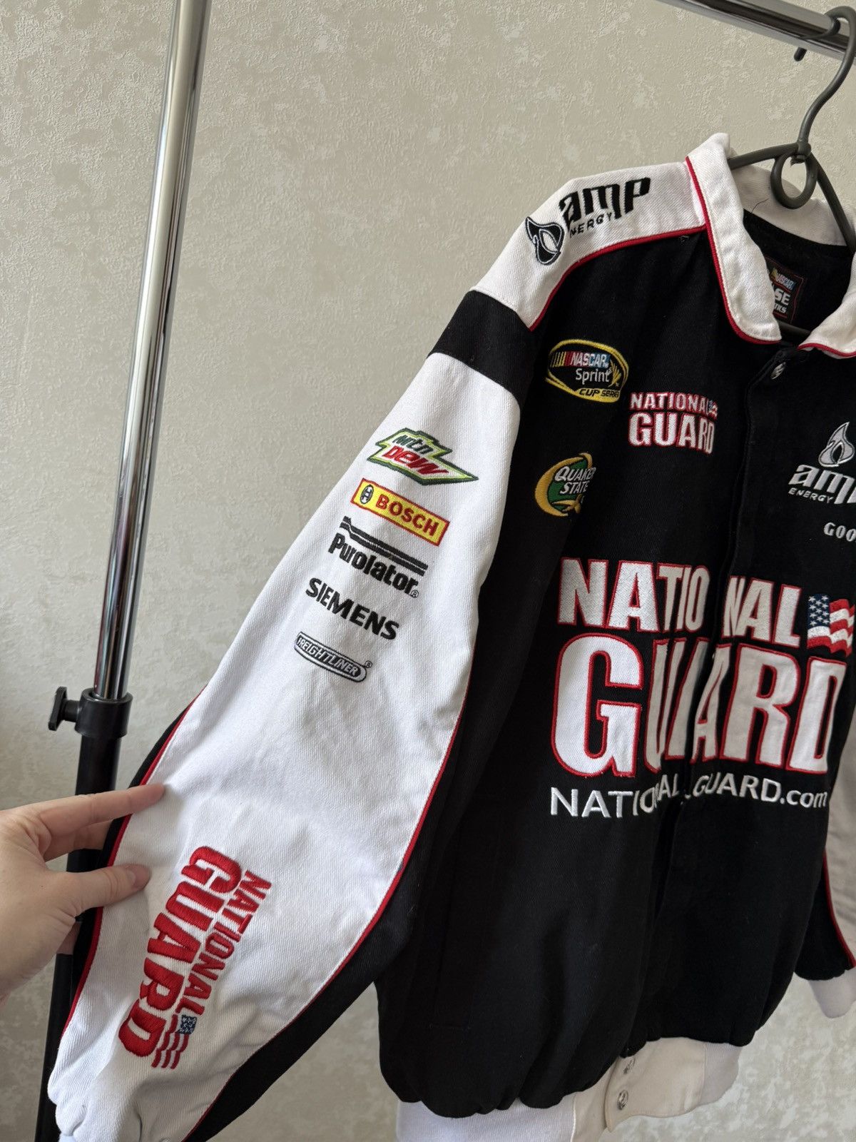 NASCAR Dale Earnhardt NASCAR Racing Jacket National Guard Chevrolet Size US M / EU 48-50 / 2 - 5 Thumbnail