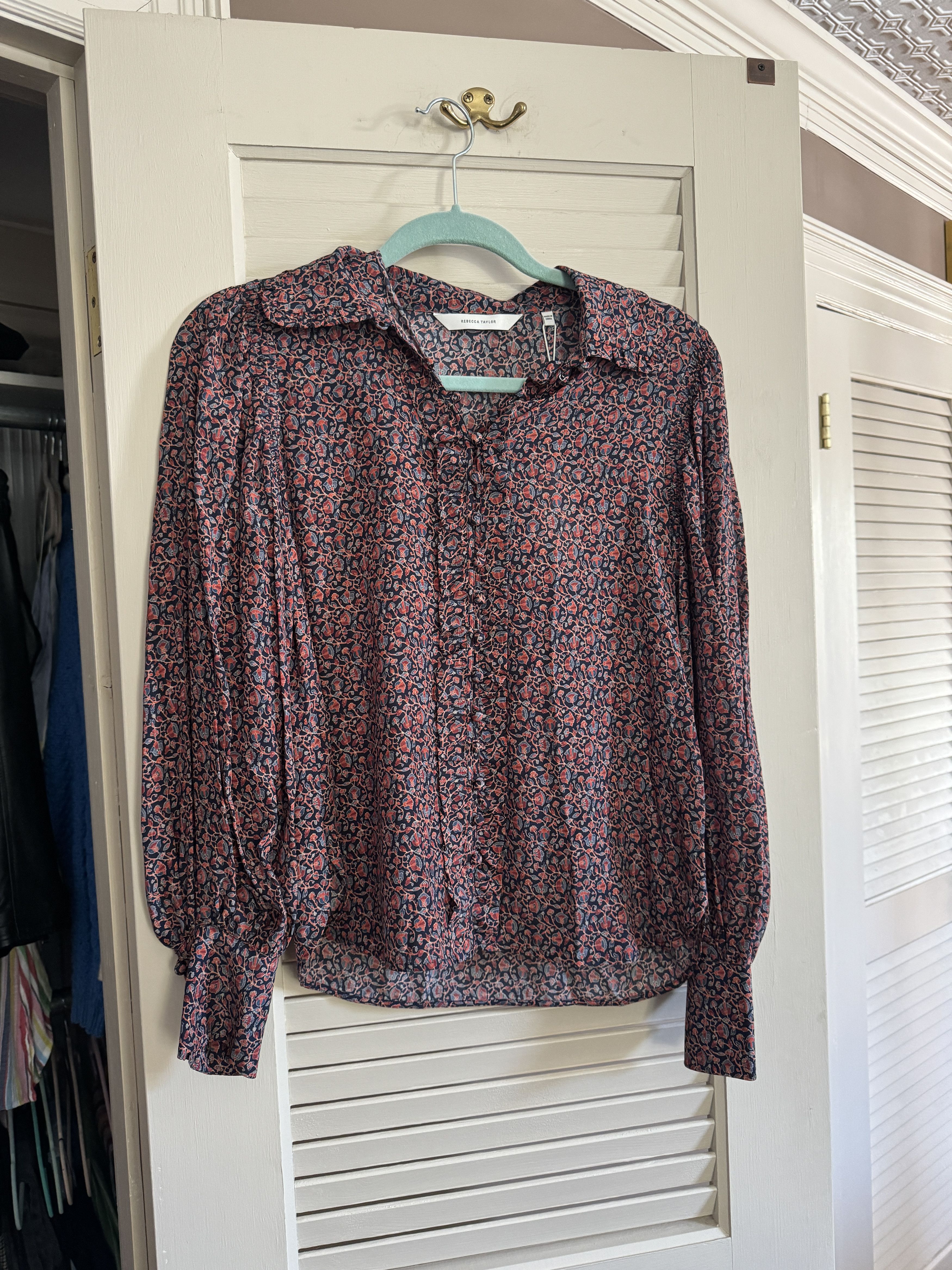 Rebecca Taylor Rebecca Taylor Western Floral Blouse Size XXS / US 00 / IT 34 - 1 Thumbnail