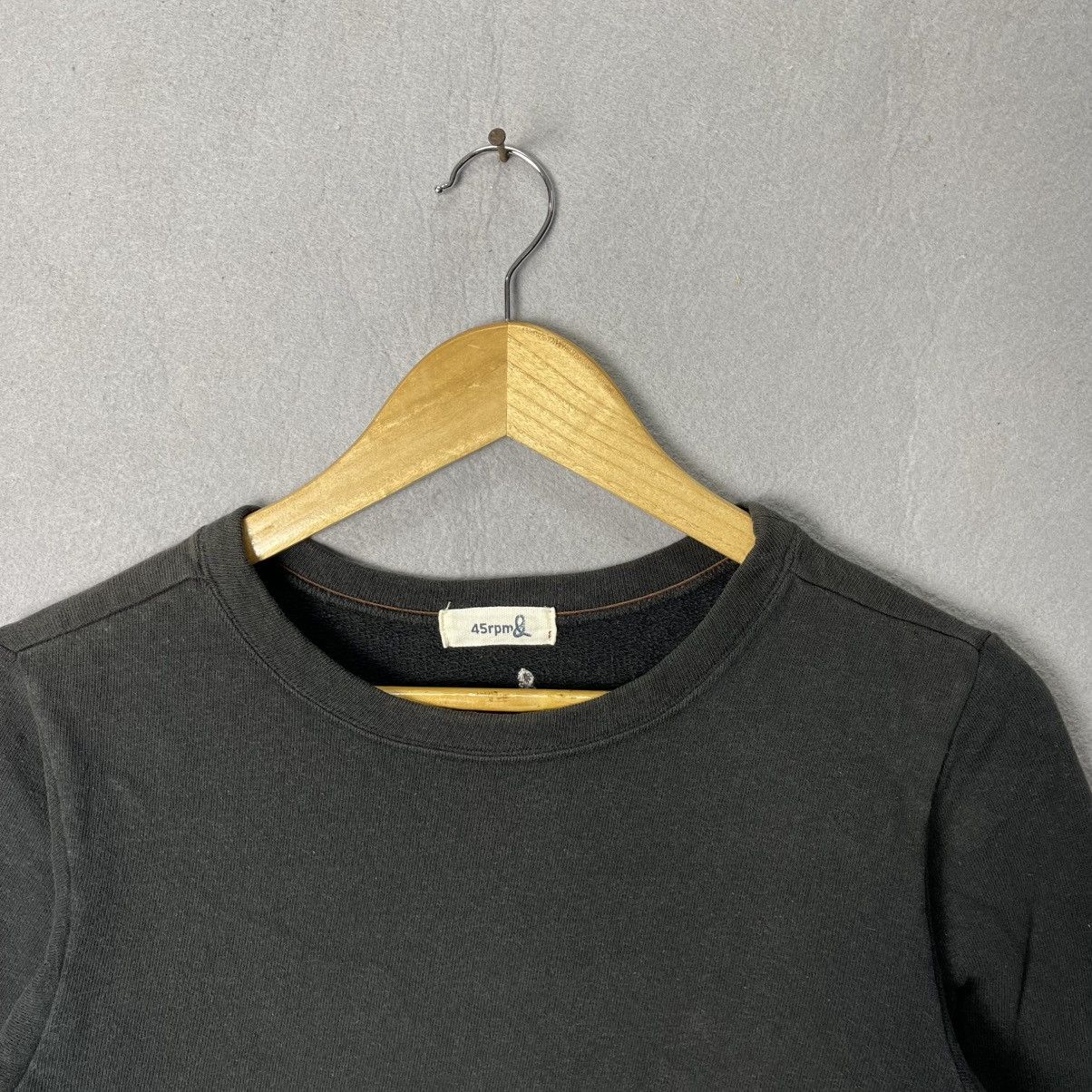 45rpm Vintage 45rpm Japan Garment Dyed Long Sleeve Tee Black Small Size US S / EU 44-46 / 1 - 2 Thumbnail