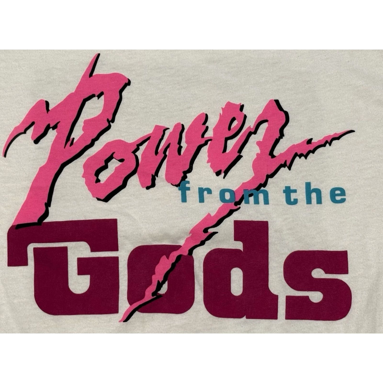 Hanes VINTAGE Hanes Power From The Gods Shirt L White Pinup Girl Cars 90s Graphic Print Mens Shirt Size US L / EU 52-54 / 3 - 4 Thumbnail