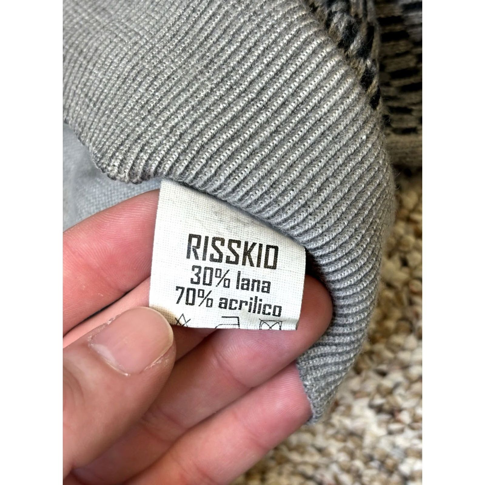 Vintage VINTAGE Risskio Wool Blend Sweater W/ Elbow Pads Made In Italy • Mens Size Large Size US L / EU 52-54 / 3 - 3 Thumbnail