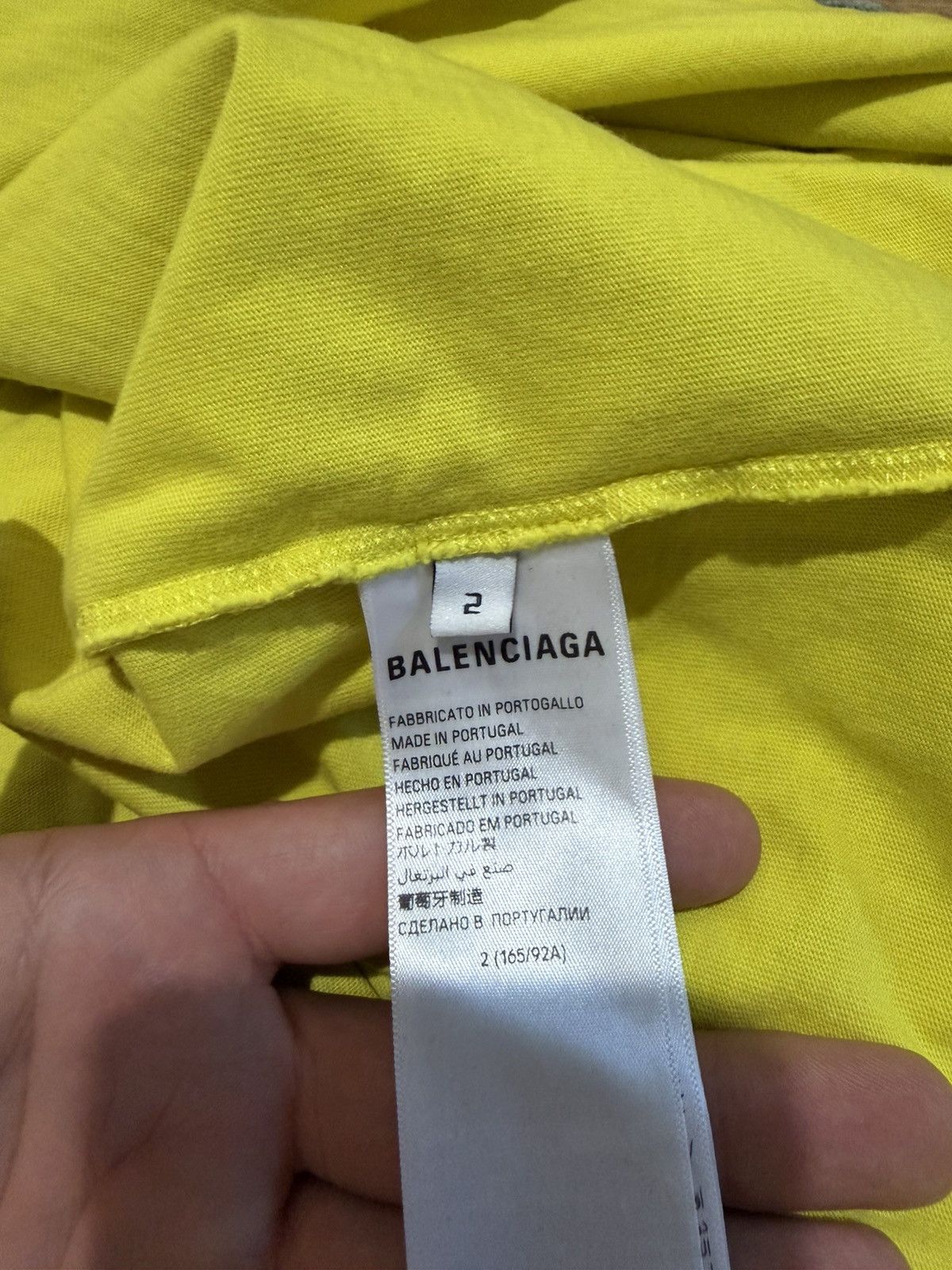 Balenciaga Balenciaga Ringer Yellow shirt Size US L / EU 52-54 / 3 - 5 Thumbnail