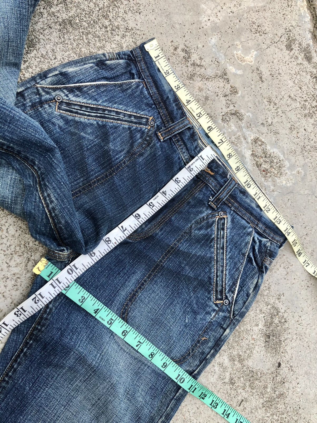 Gap SLIM BOOT⚡️⚡️GAP WASHED BLUE BAKERPANT JEANS Size US 28 / EU 44 - 6 Thumbnail
