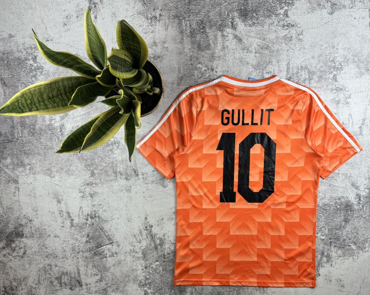 Adidas Netherlands Gullit Retro Kit 1988 Adidas Home Soccer Football T Shirt Jersey Tee Size US M / EU 48-50 / 2 - 2 Thumbnail