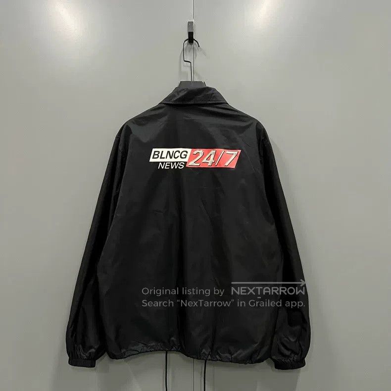 Balenciaga Balenciaga Printed Logo Jacket Size US M / EU 48-50 / 2 - 2 Thumbnail