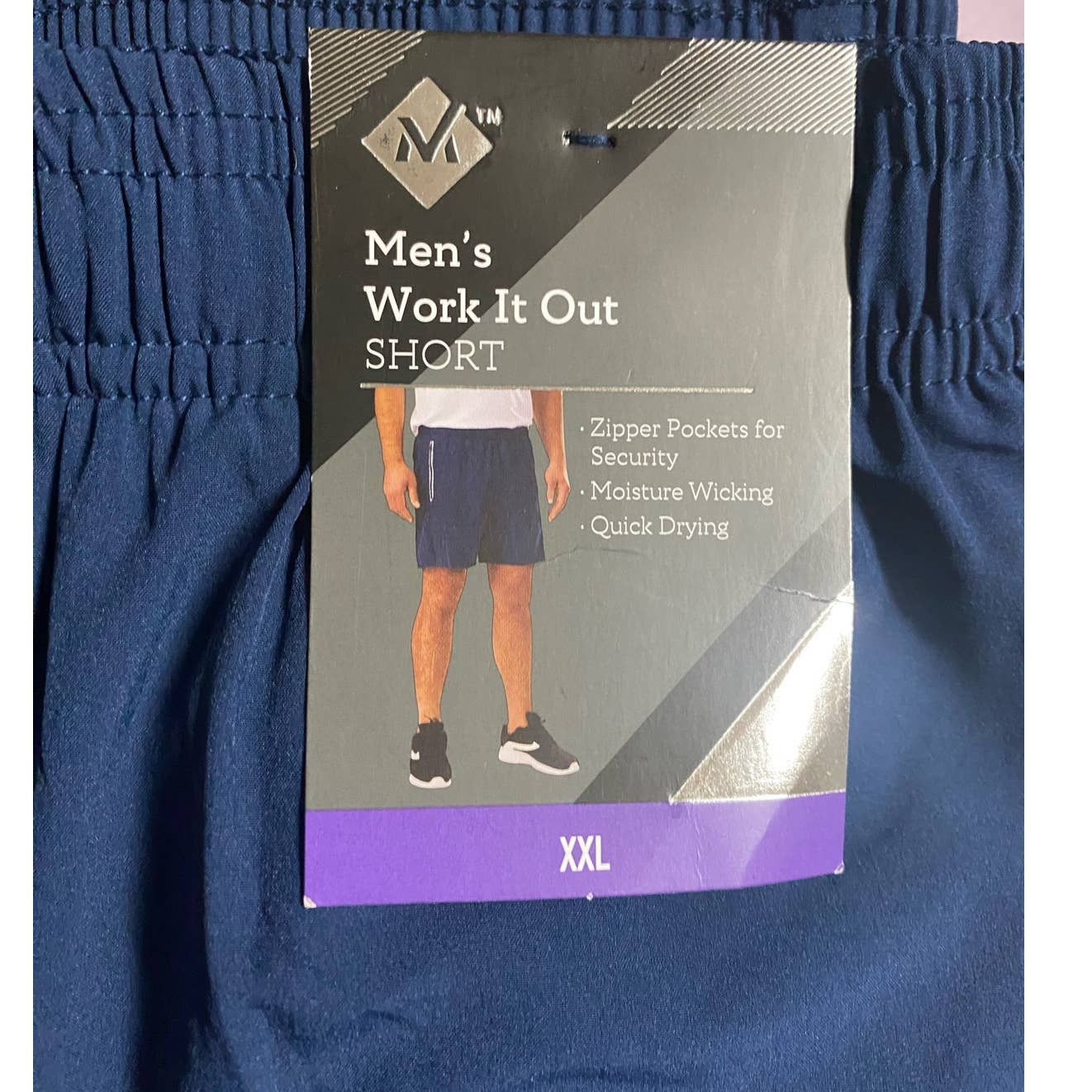 Other Member's Mark Regular Comfort Fit Work It Out Short Blue XXL ...