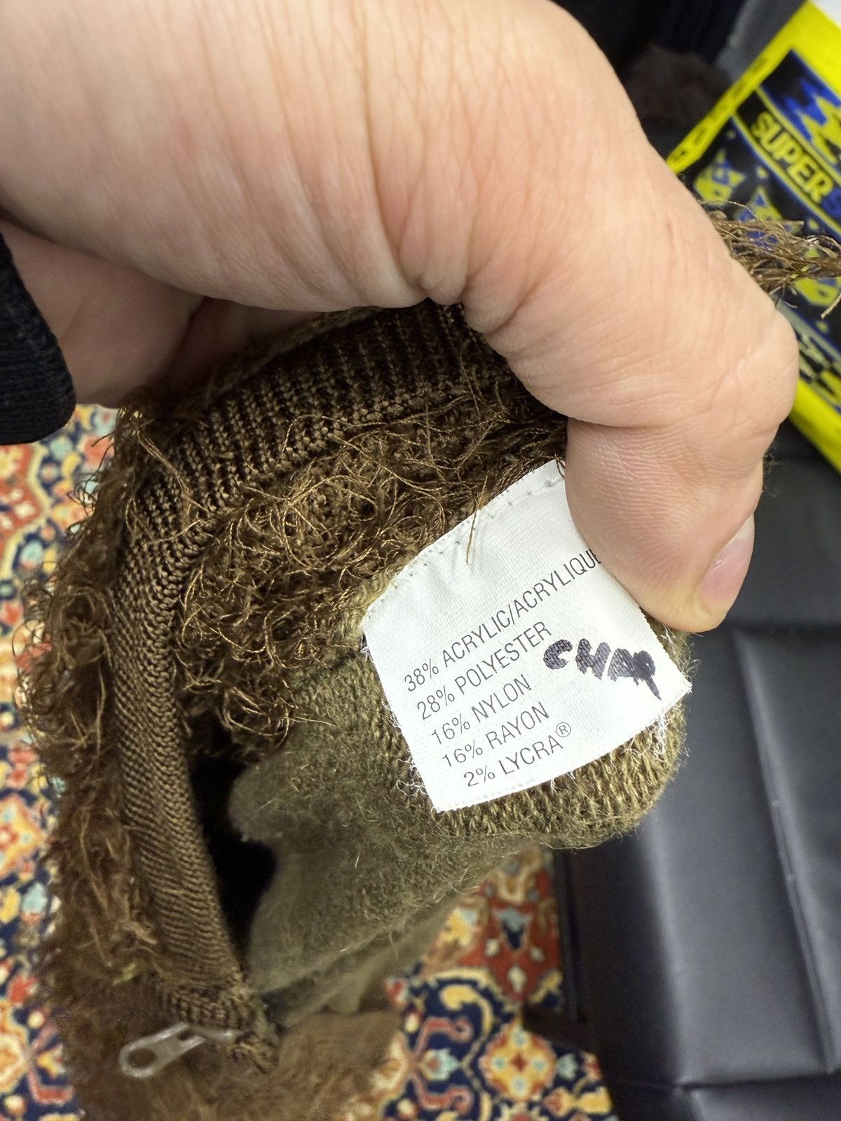 If Six Was Nine × Japanese Brand Vintage Watcher Fur Zip Sweater Size L / US 10 / IT 46 - 6 Thumbnail
