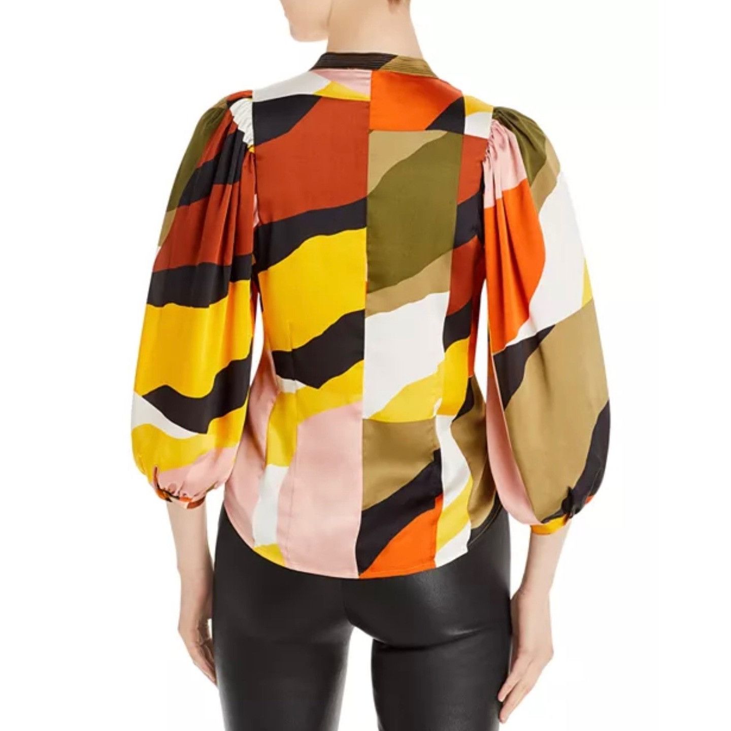 Karl Lagerfeld KARL LAGERFELD size M oversize multicolor blouse in excelle Size M / US 6-8 / IT 42-44 - 6 Thumbnail