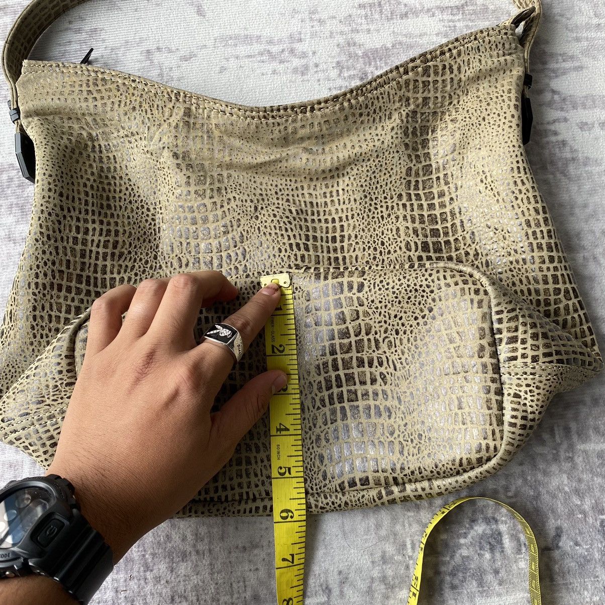 Diesel Vintage Diesel Snake Print Shoulder Bag Size ONE SIZE - 15 Thumbnail