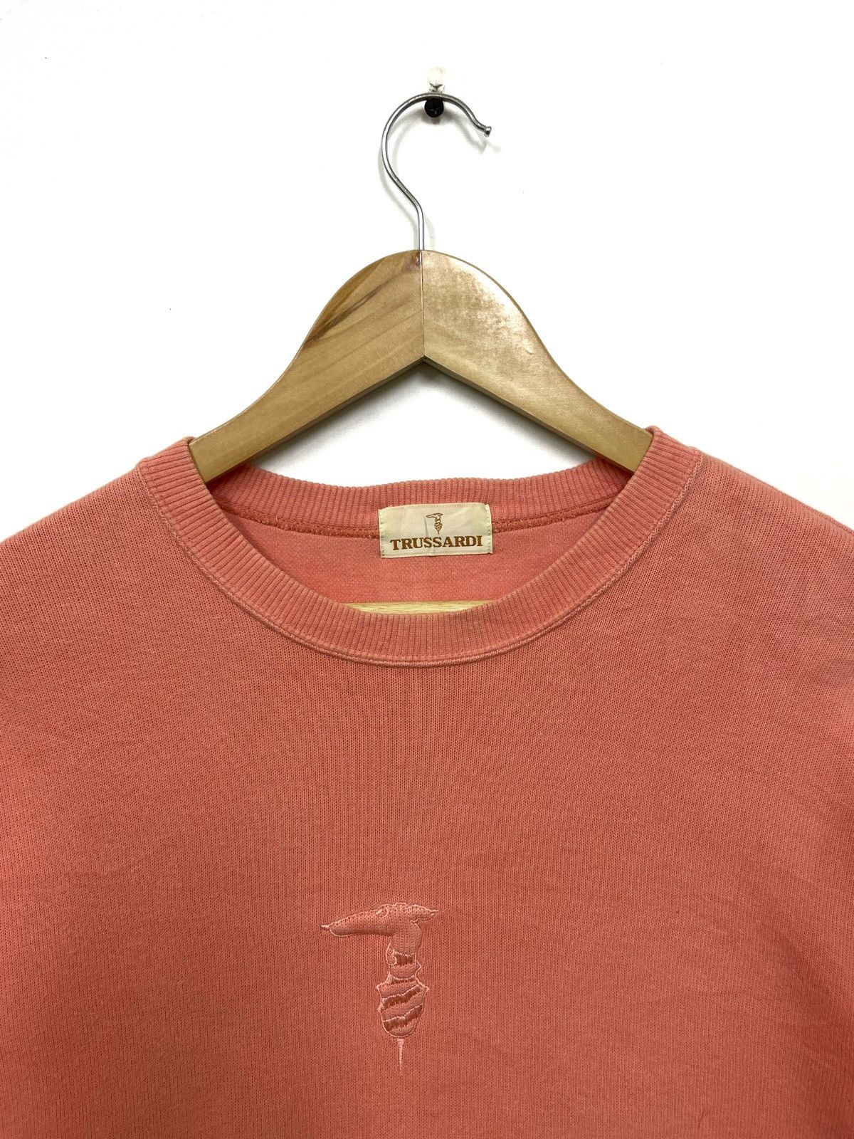 Trussardi × Vintage Vintage 90s Trussardi Center Logo Embroidered Size US L / EU 52-54 / 3 - 4 Thumbnail