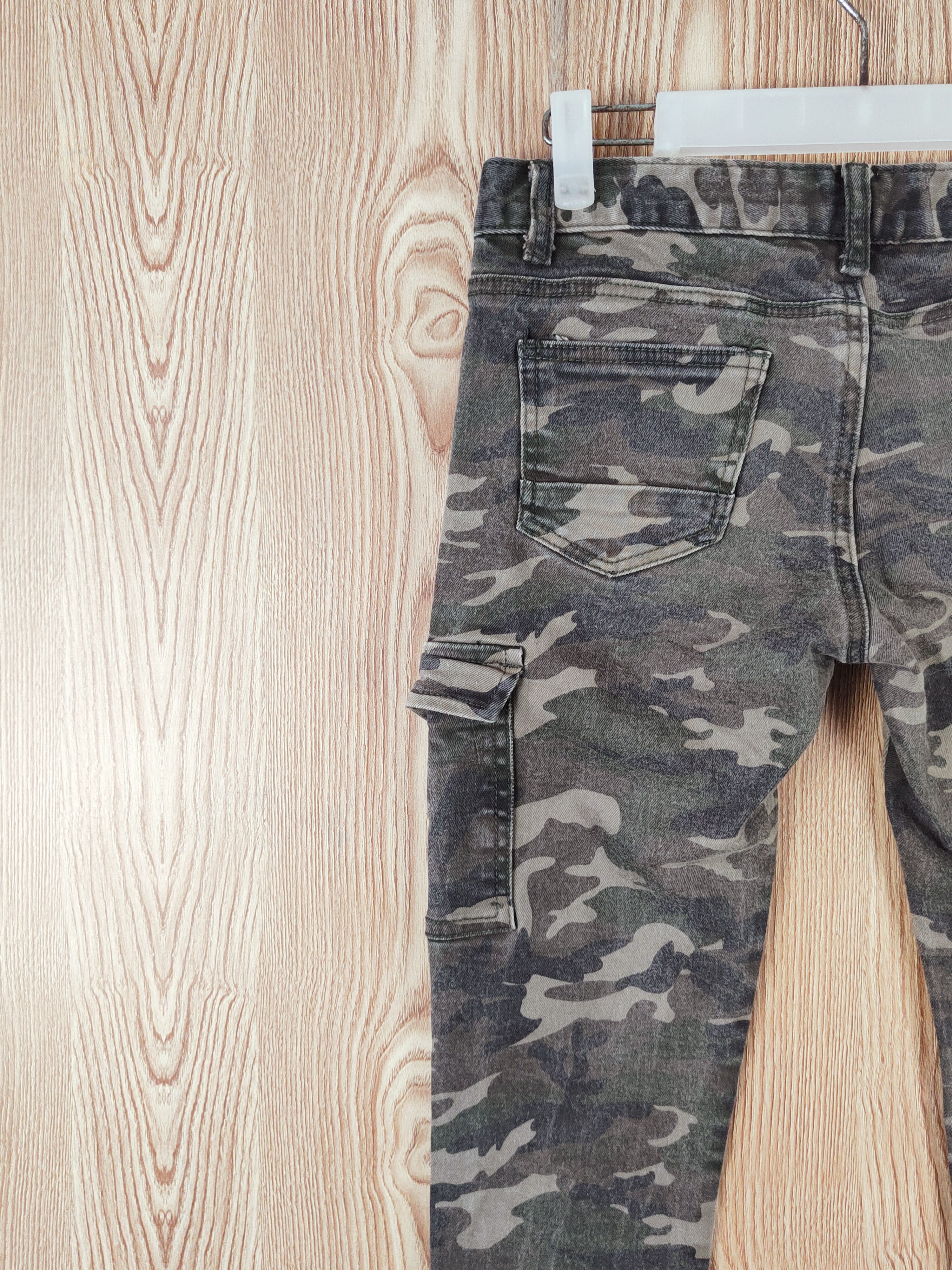 Japanese Brand Chocosoda Camouflage Distressed Ripped Jeans #W112 Size 29" - 8 Thumbnail