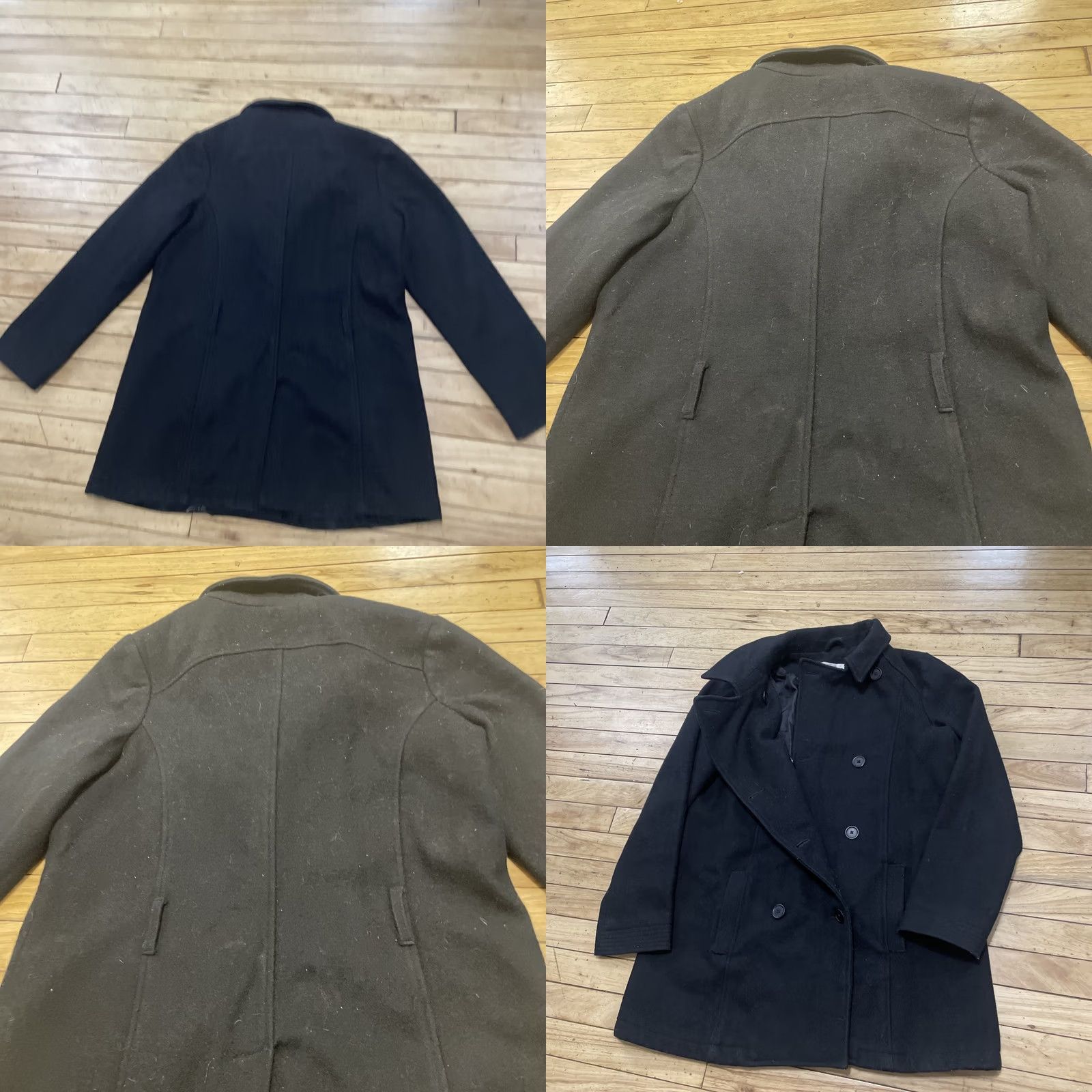 Old Navy VINTAGE Old Navy Wool Blend Coat Adult L Black Double Breasted Naval Lined Pockets Y2K Mens Womens Unisex Adults Coat Size US L / EU 52-54 / 3 - 10 Thumbnail
