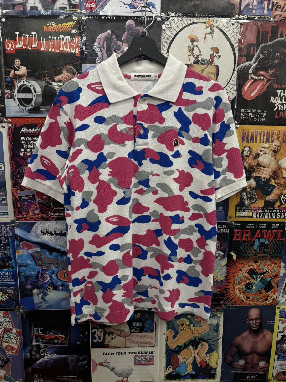 Bape BAPE POLO PINK BLUE CAMO Size US M / EU 48-50 / 2 - 1 Thumbnail