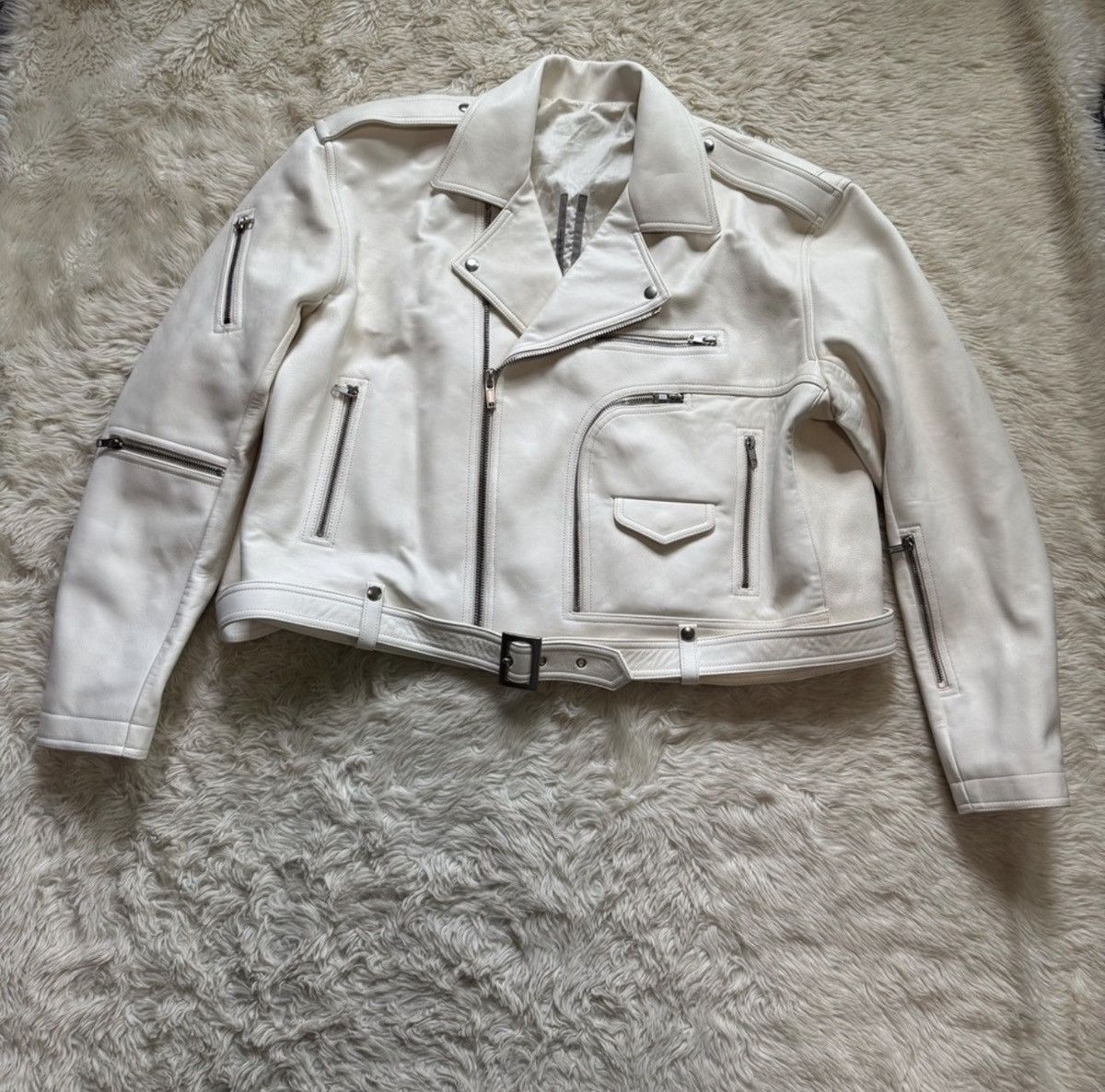 Rick Owens Rick Owens Concordians cropped Bauhaus stooges Albino Jacket Size US L / EU 52-54 / 3 - 6 Thumbnail