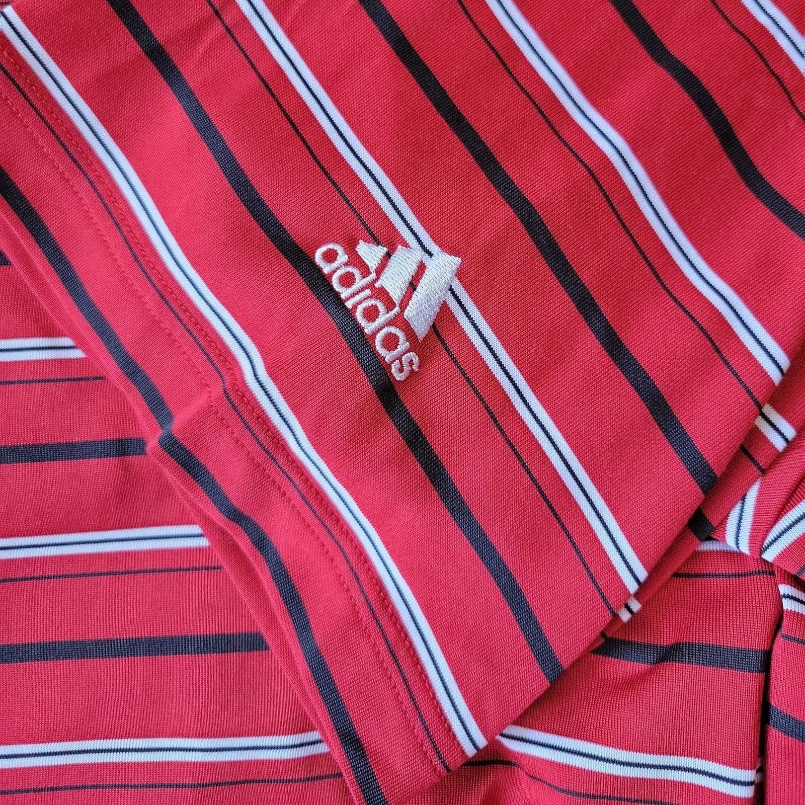 Adidas Men's large Adidas ClimaLite golf polo collared shirt red Size US L / EU 52-54 / 3 - 4 Thumbnail
