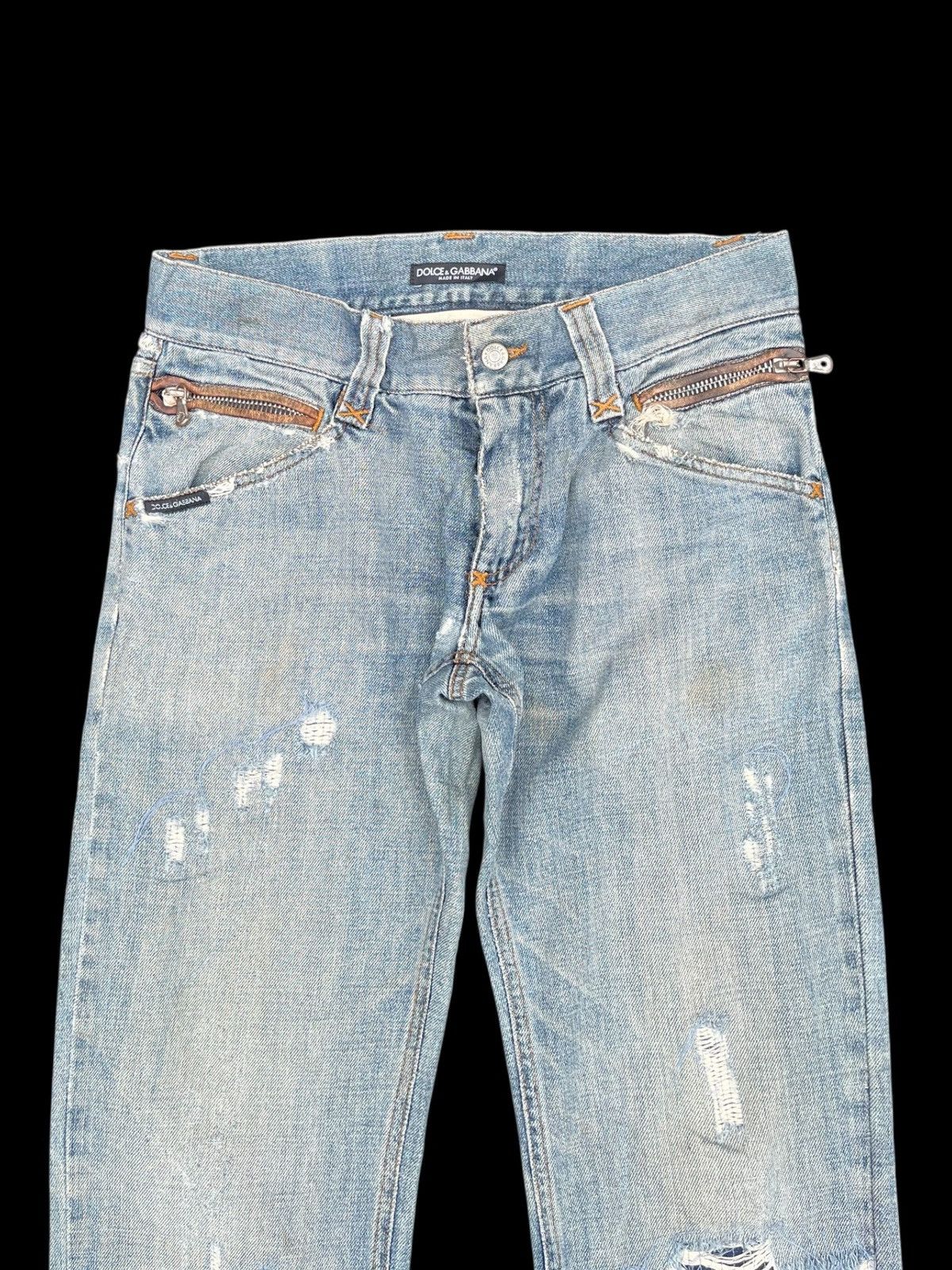 Dolce & Gabbana Dolce & Gabbana Distressed Jeans Size US 32 / EU 48 - 4 Thumbnail