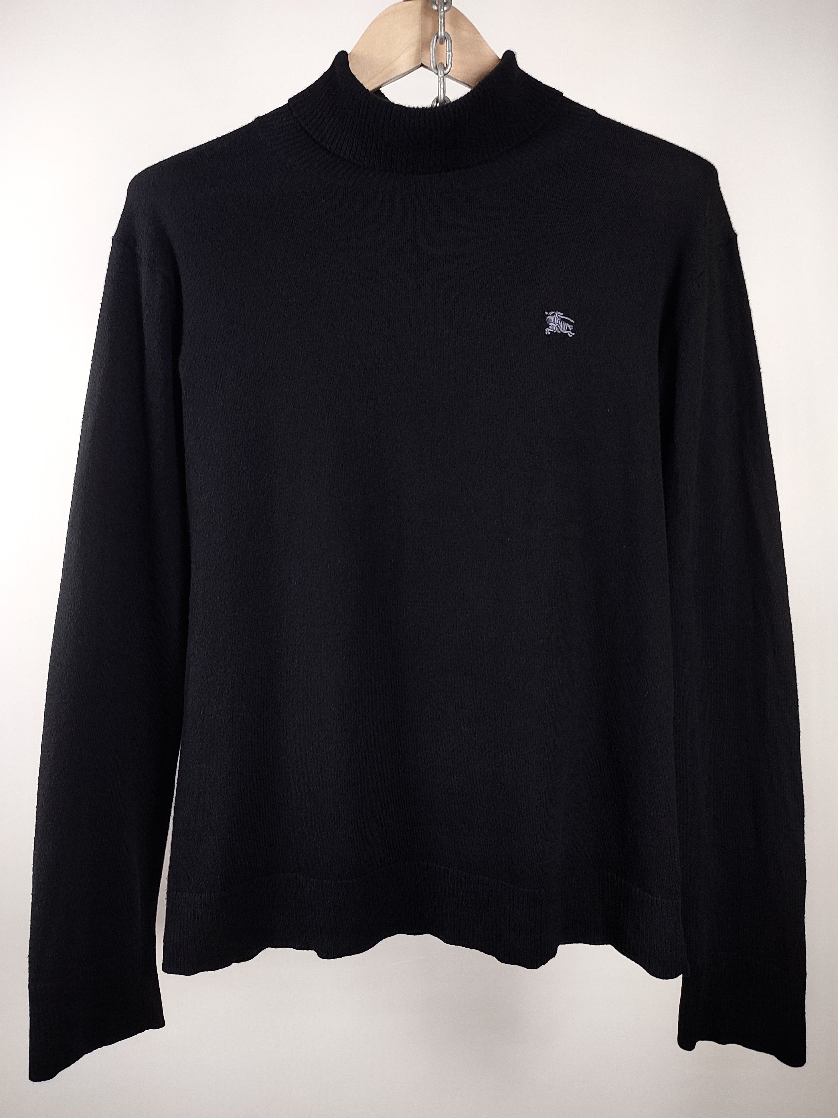 Burberry × Luxury Burberry Black Label Cashmere Cotton Blend Knit 
