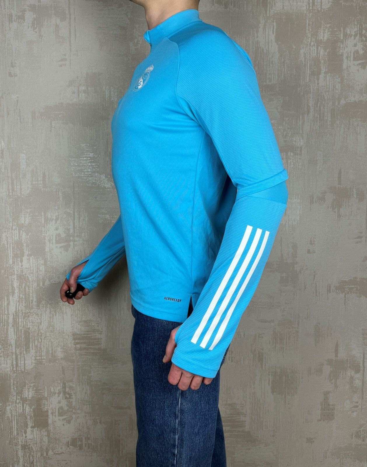 Adidas Real Madrid 2021/22 Training Half Zip Soccer Football Jersey Size US M / EU 48-50 / 2 - 11 Thumbnail