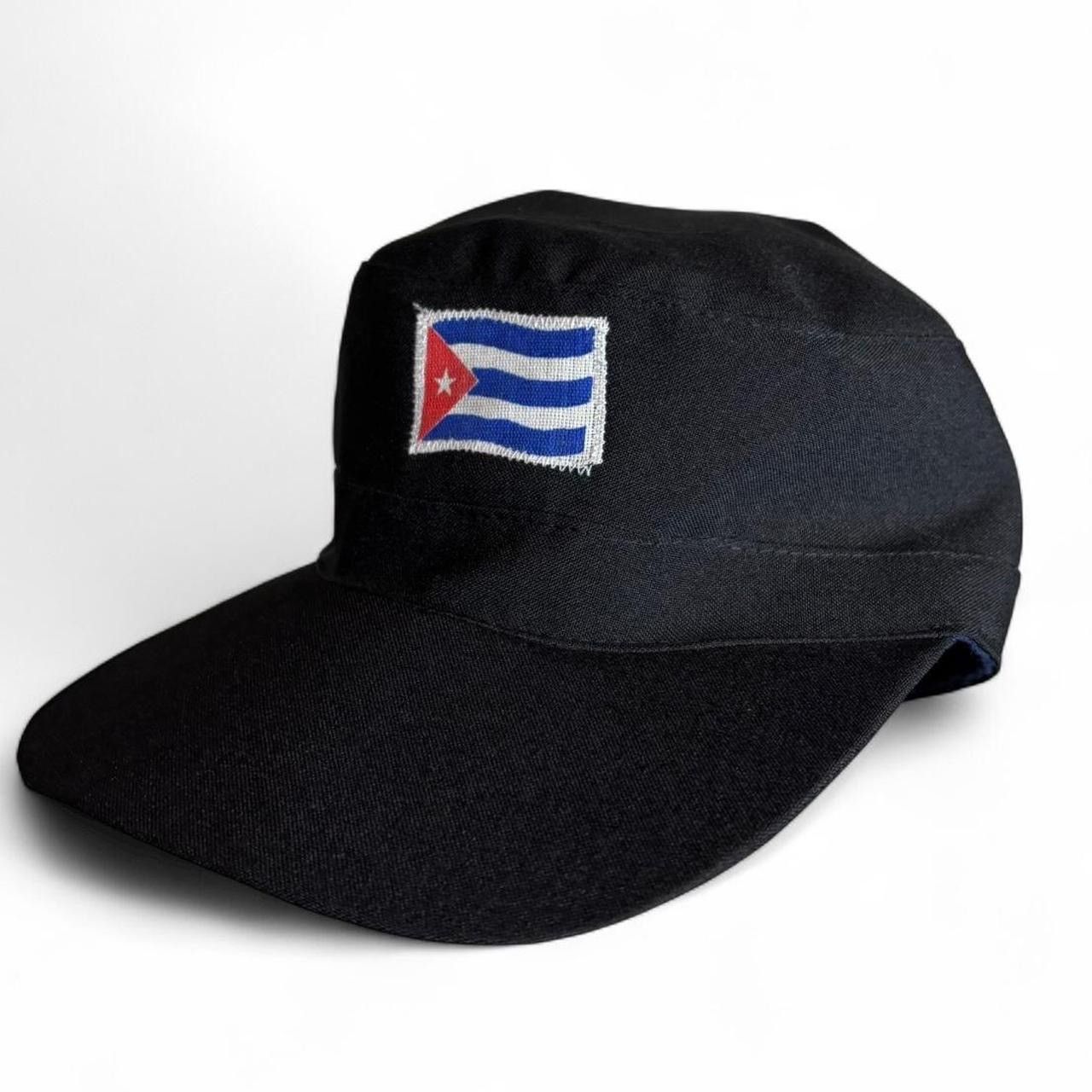 Vintage Vintage Style Cuba Black Military Cadet Hat Size ONE SIZE - 1 Thumbnail