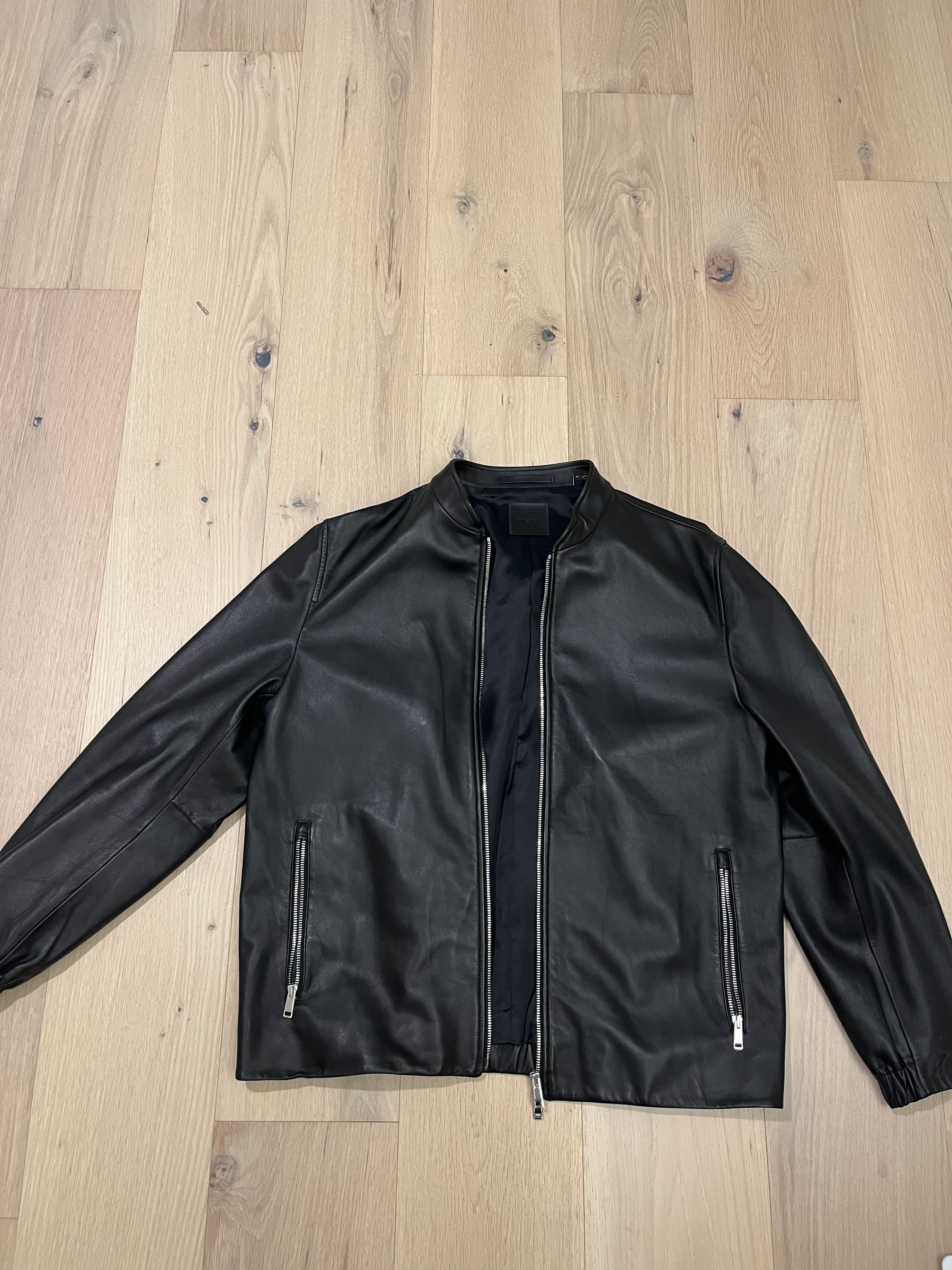 Theory Theory Leather Jacket Size US XL / EU 56 / 4 - 6 Thumbnail