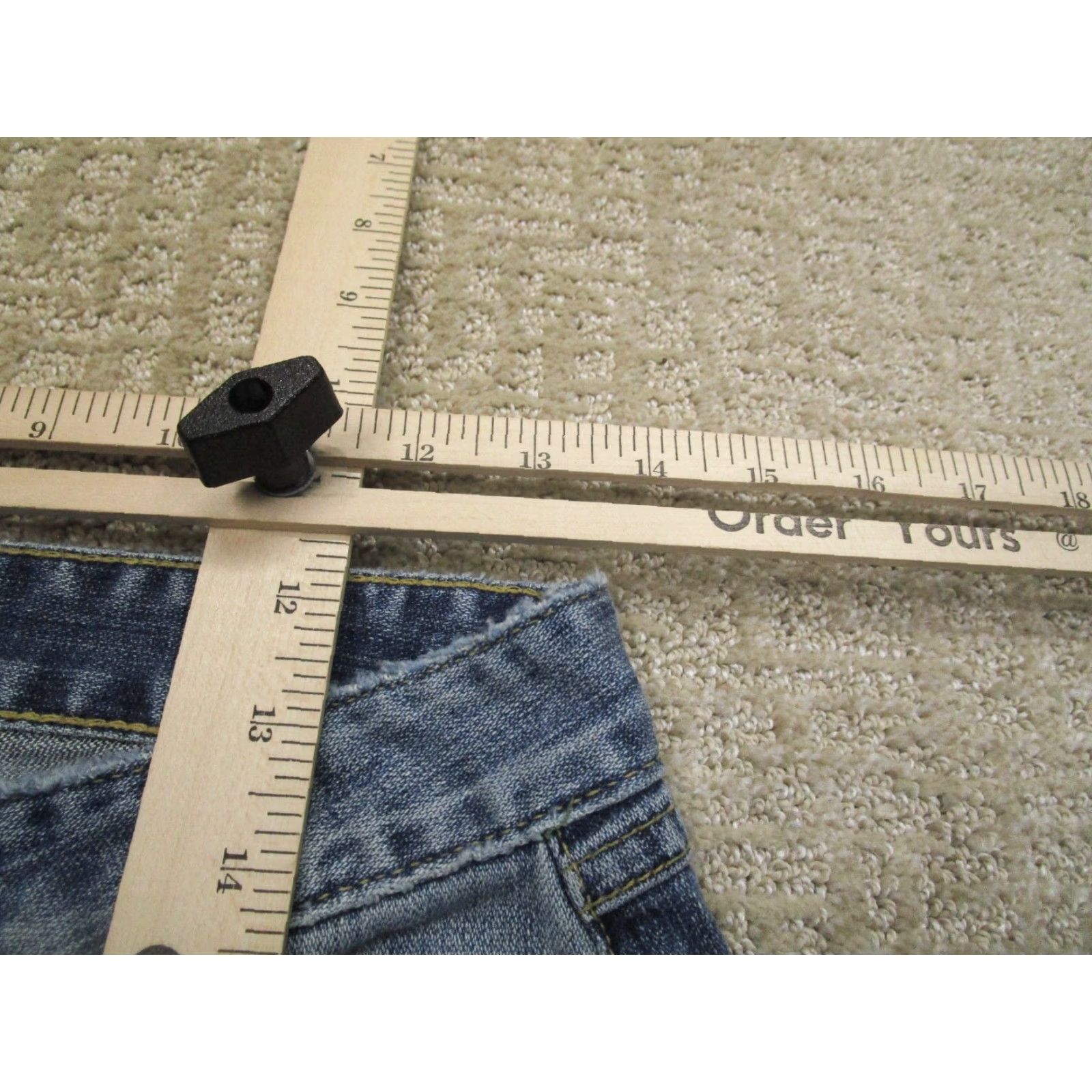Vintage Buckle BKE Jeans Women 27 Blue Low Rise Flared Denim Y2K Buckle Star Vintage Distressed Pockets 5-Pocket Size 27" / US 4 / IT 40 - 5 Thumbnail