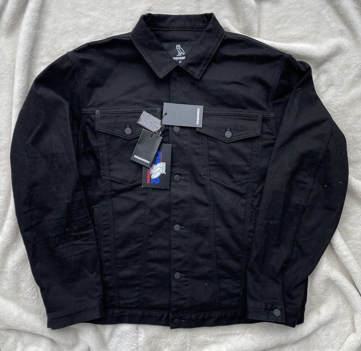 DSQUARED2 × OVO ブラックデニムジャケット OVO x DSquared2 Black Jean Jacket